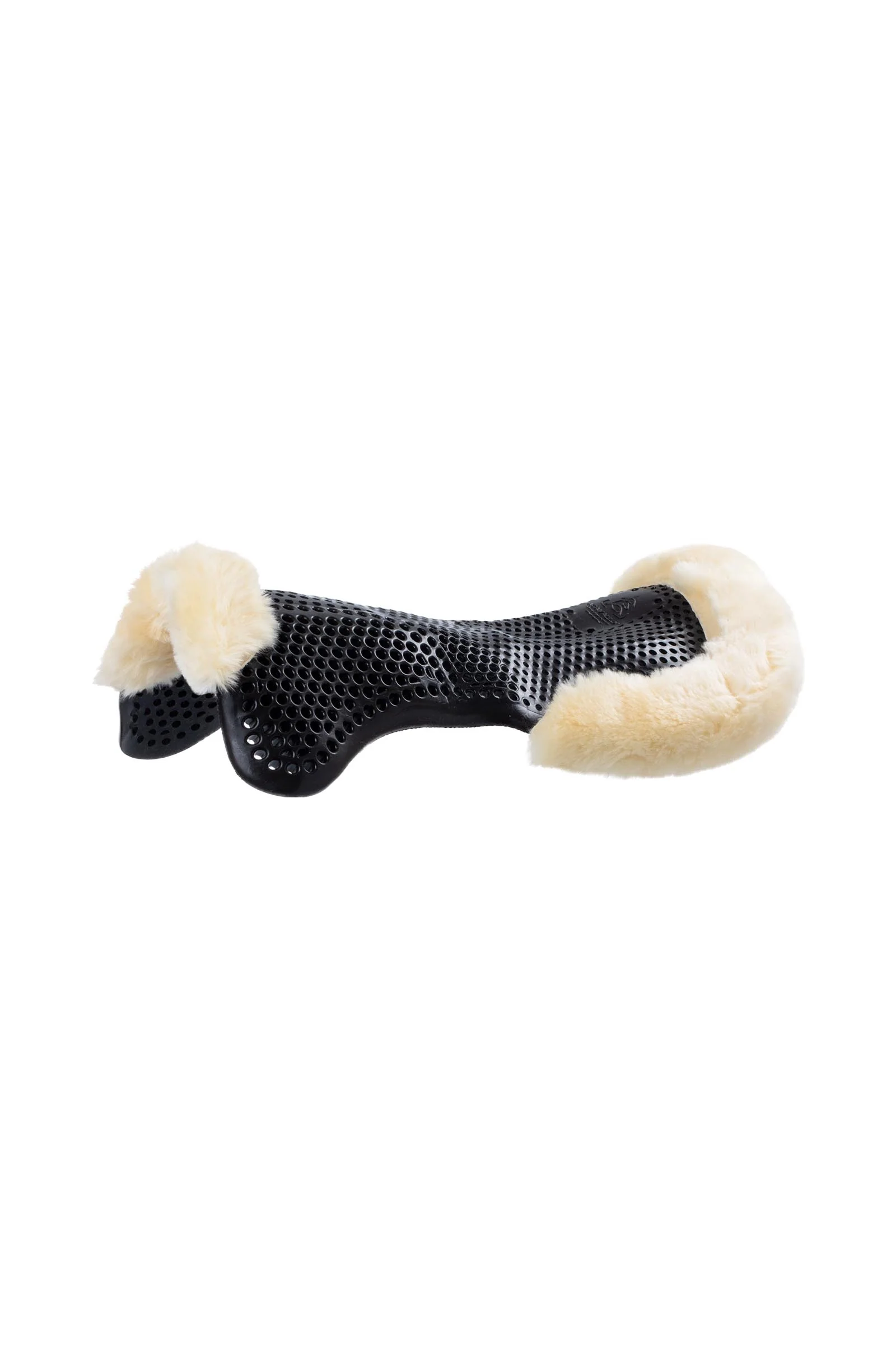 Gel Non Slip Classic With Sheepskin Cut-Out Front Riser Black/Natural One Size