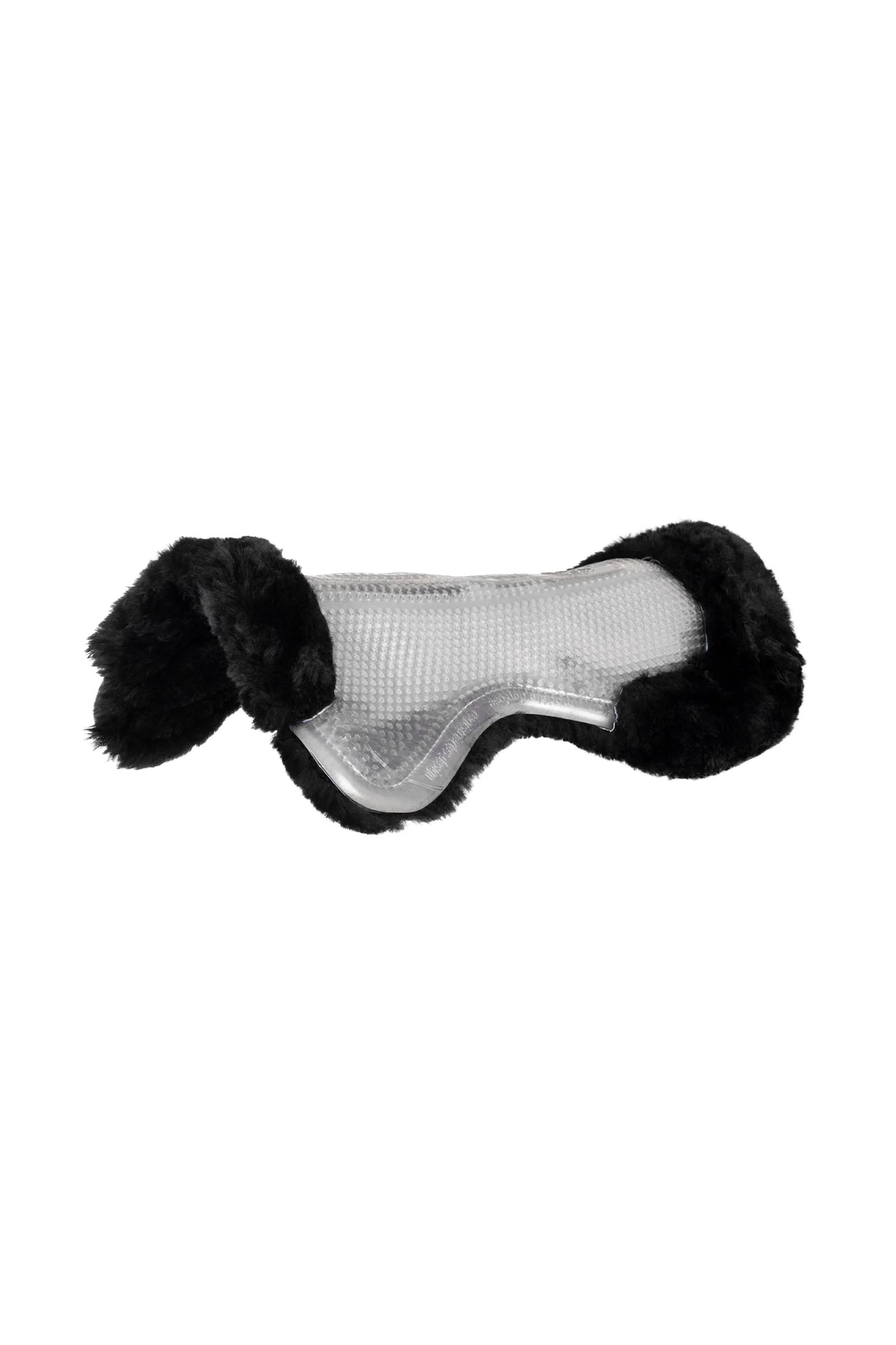 Gel Pad Non-Slip Classic With Sheepskin Flat Transparent/Black M