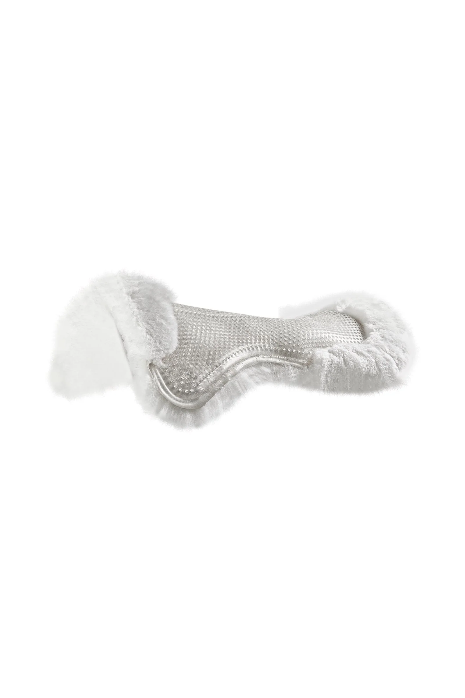 Gel Pad Non-Slip Classic With Sheepskin Flat Transparent/White M