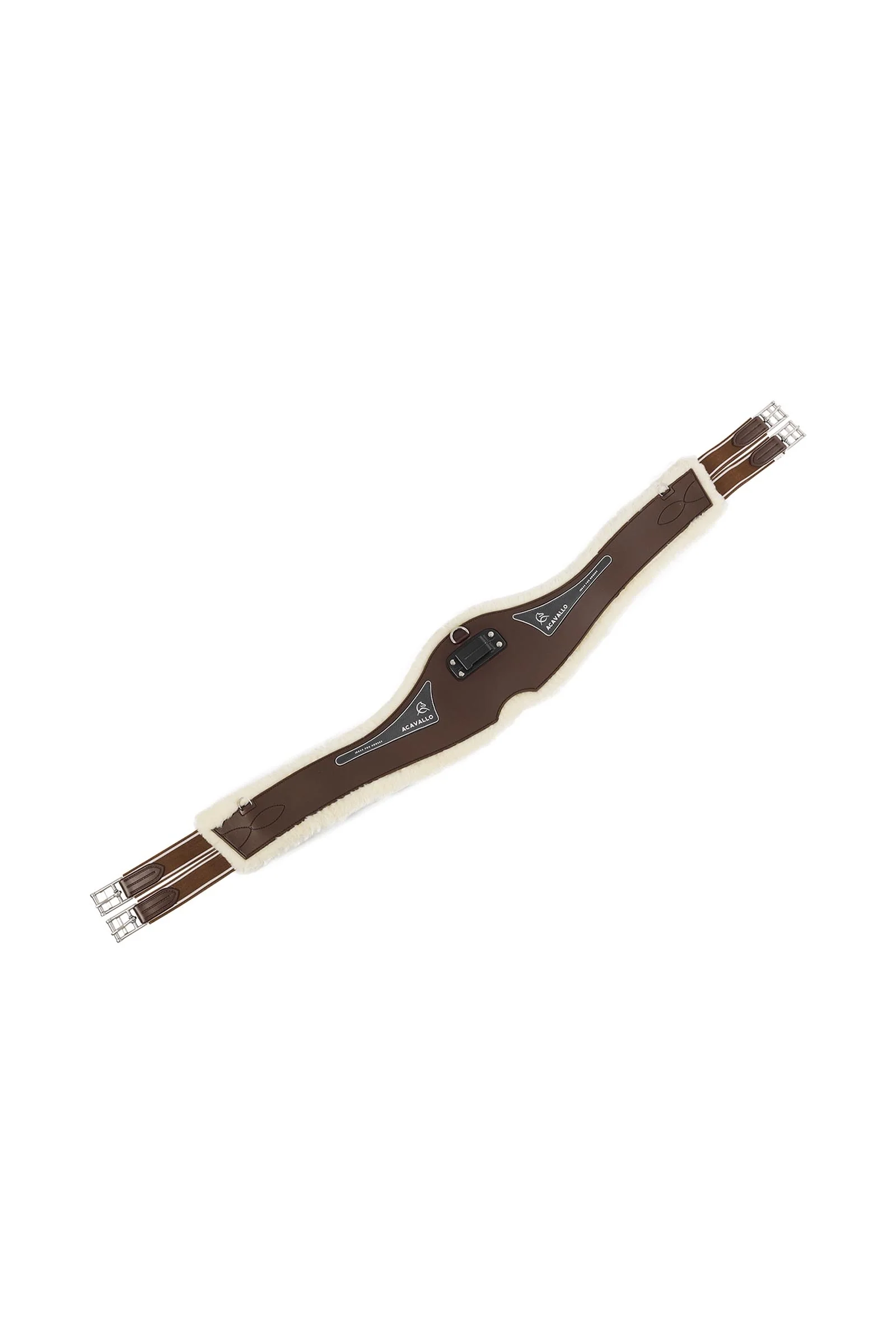 Girth Classic Gel With FauxFur Dark Brown 45"