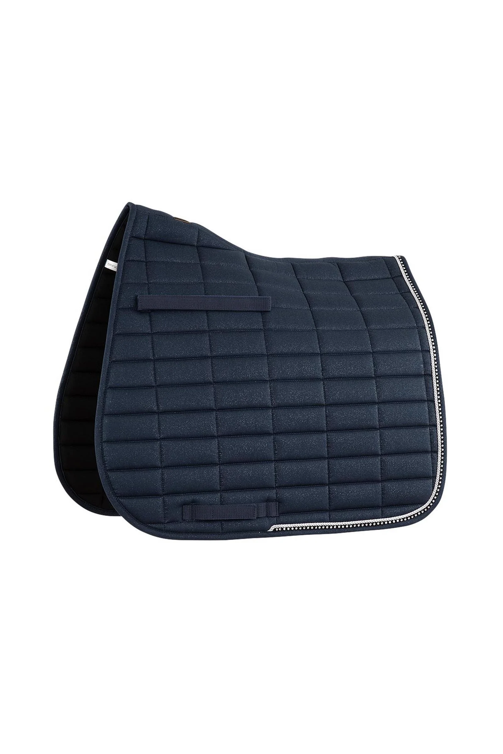 Glamour Chic Dressage Saddle Pad Navy/Silver F