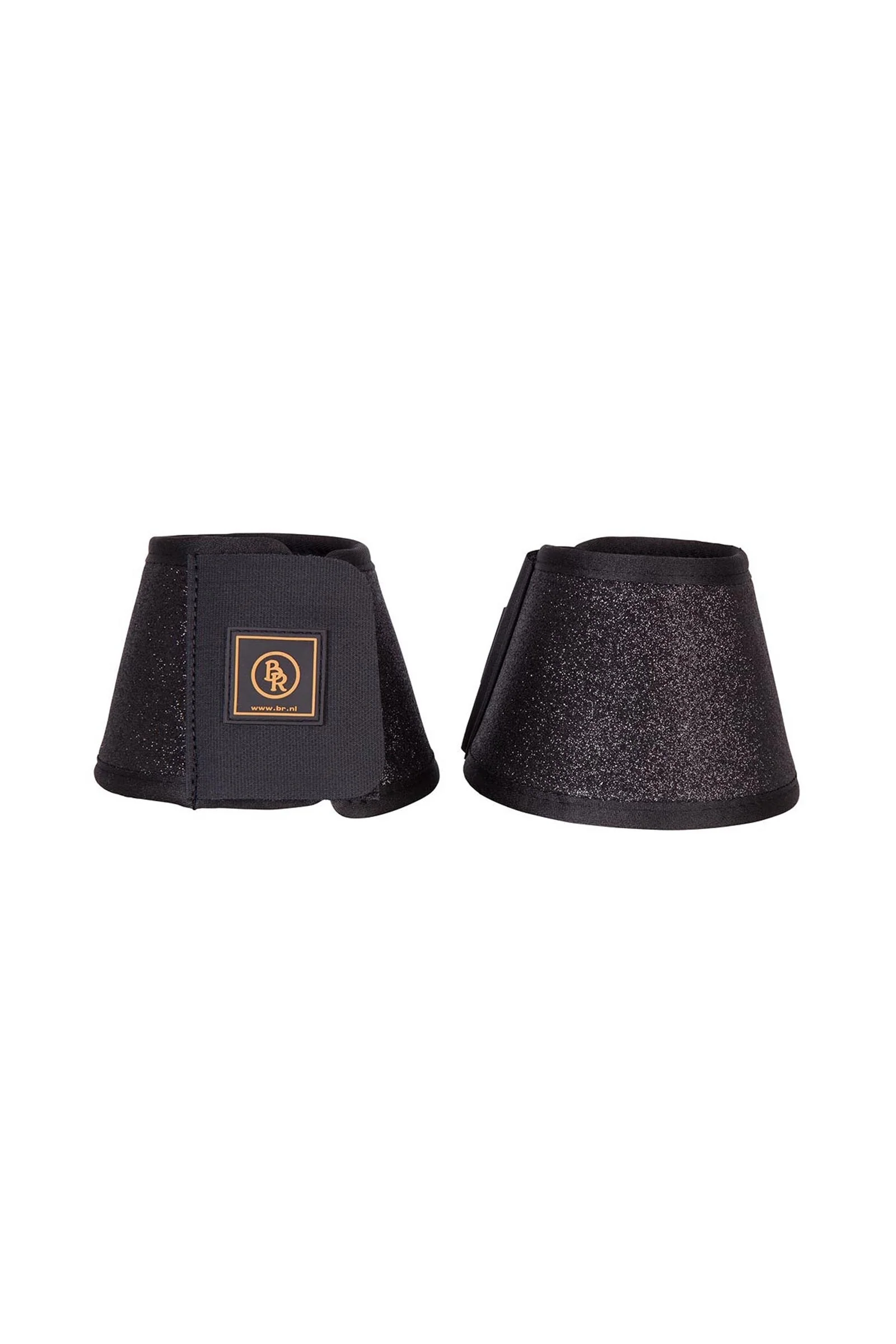 Glitter Over Reach Boots Black M