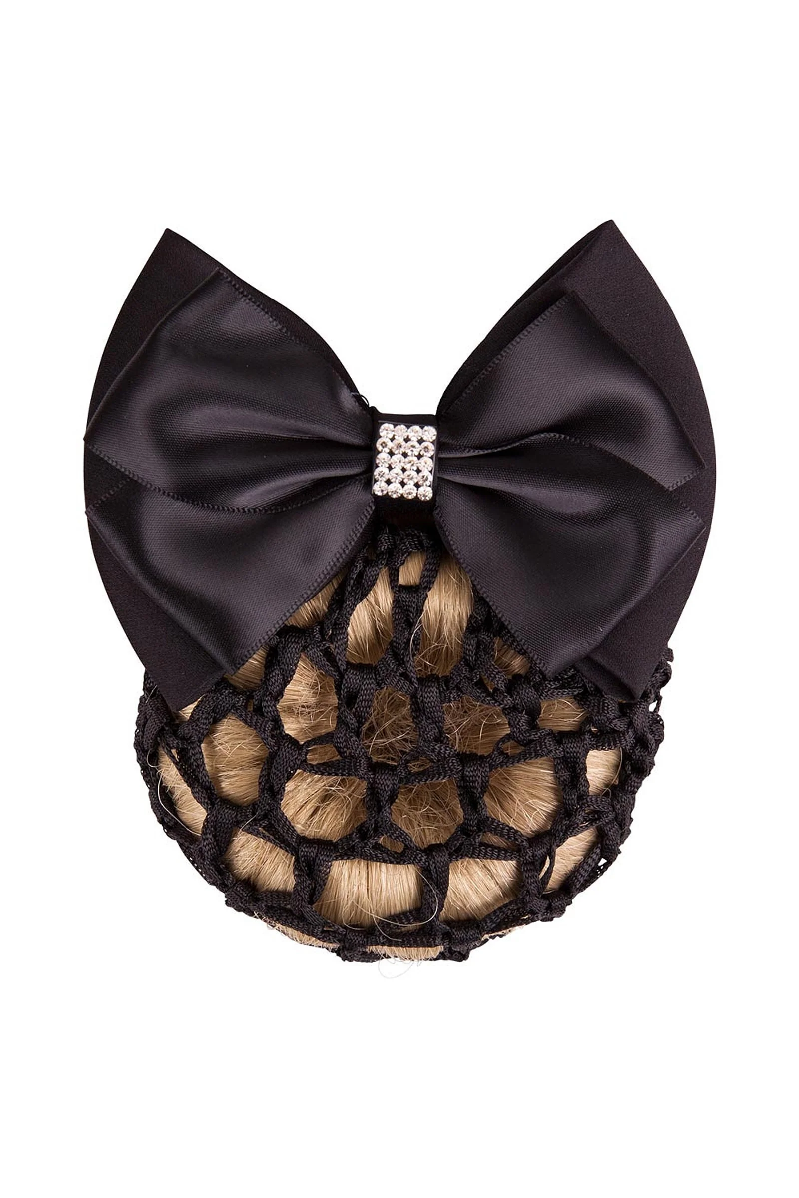 Hairnet Sparkle with Bow Black One Size