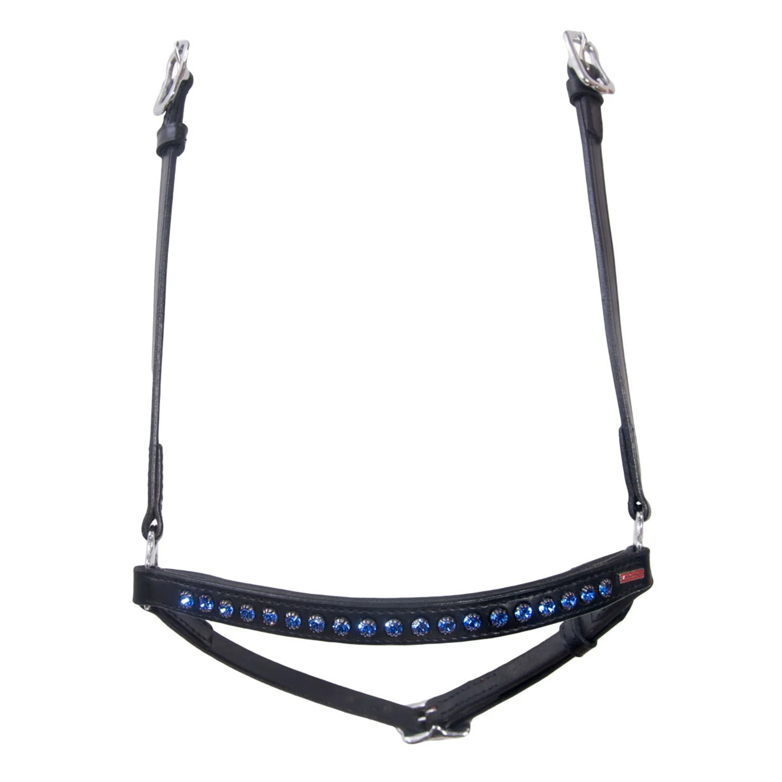 Hannoveran noseband, 1 row crystals BL/B Icelandic Horse