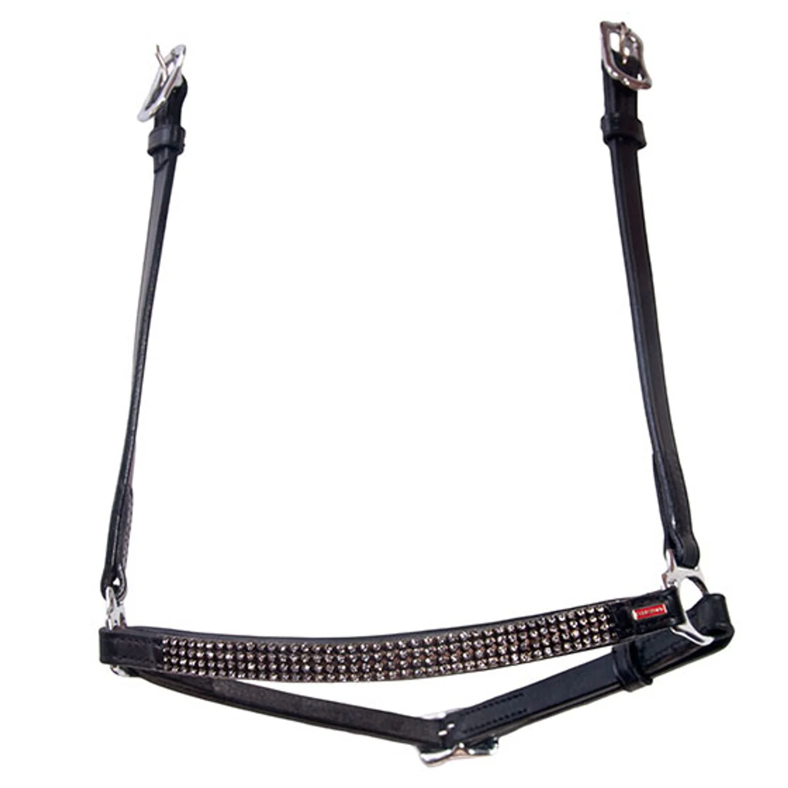 Hannoveran noseband, 4 rows crystals G Icelandic Horse