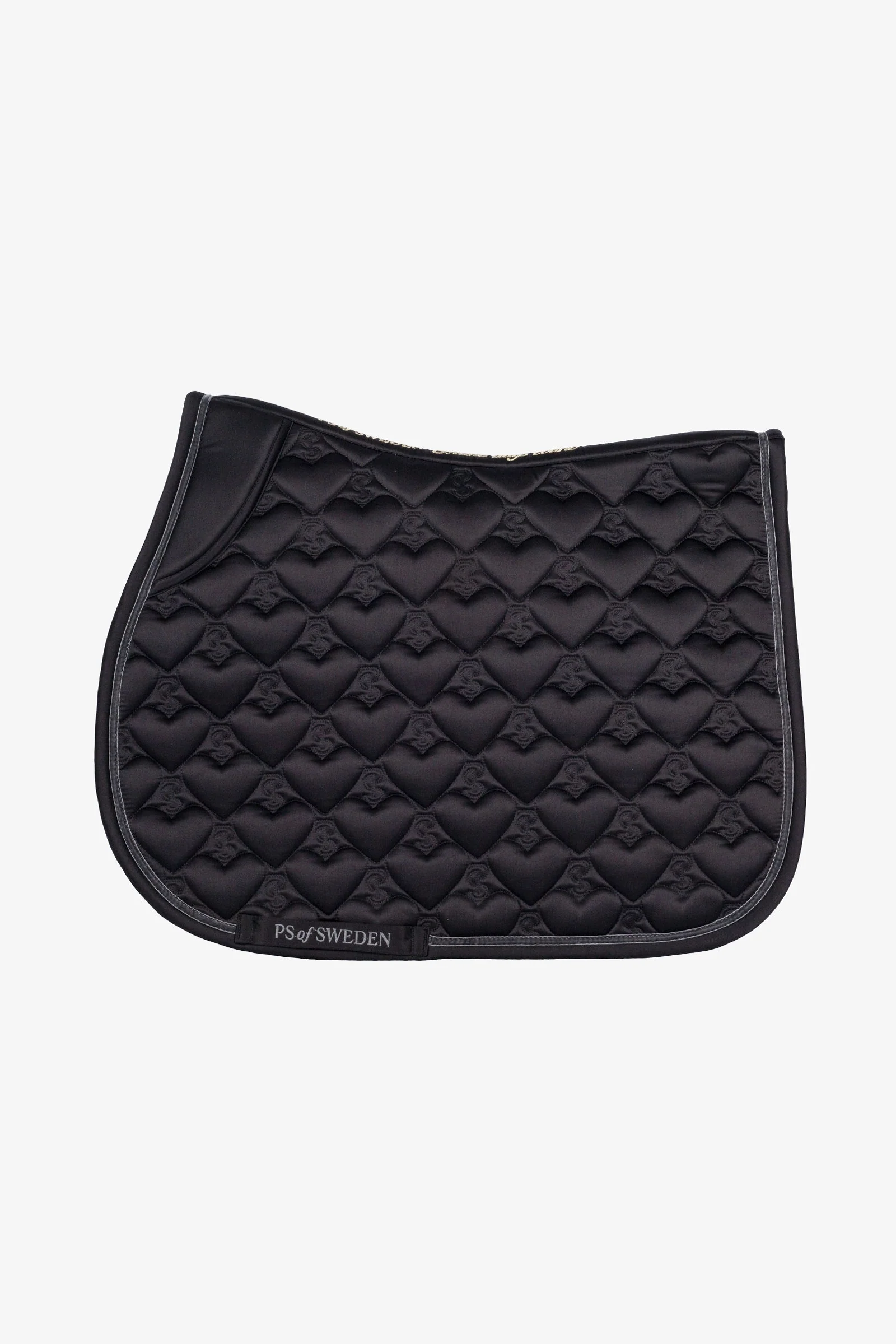 Heart Jumping Saddle Pad Black F