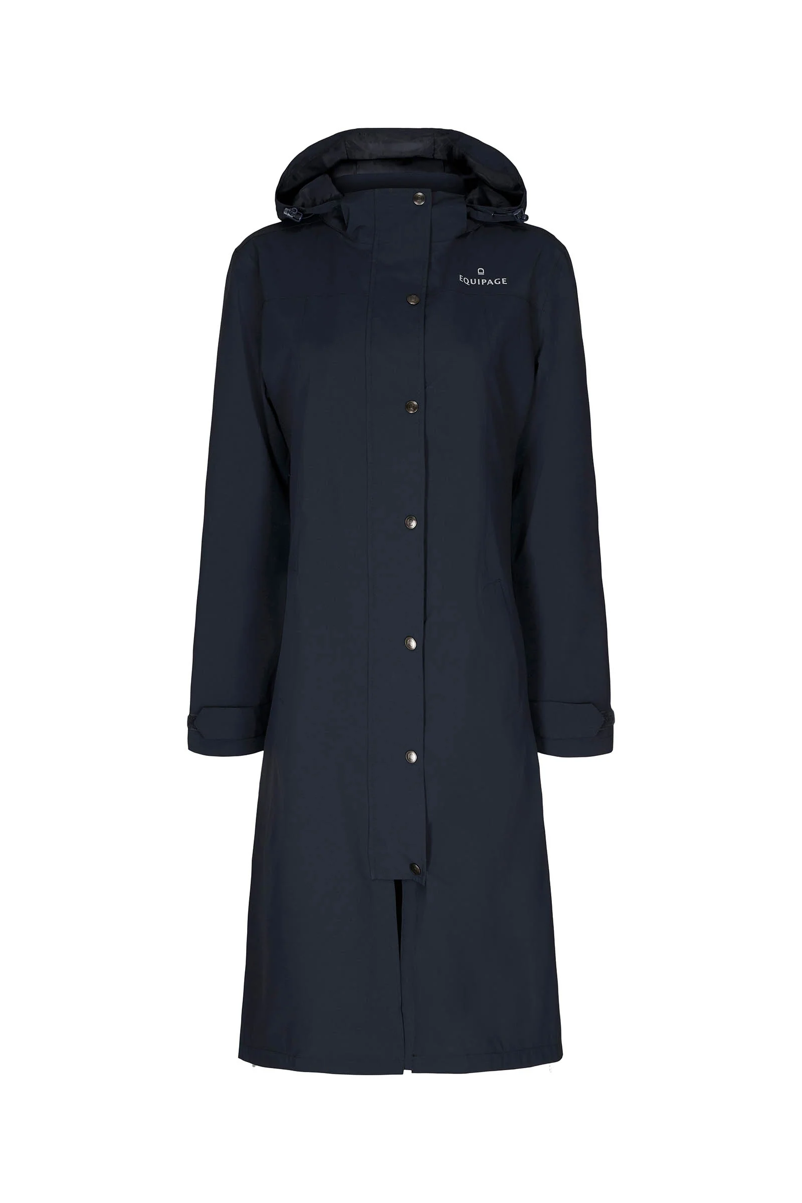 Heaven Padded Long Rain Coat Navy S