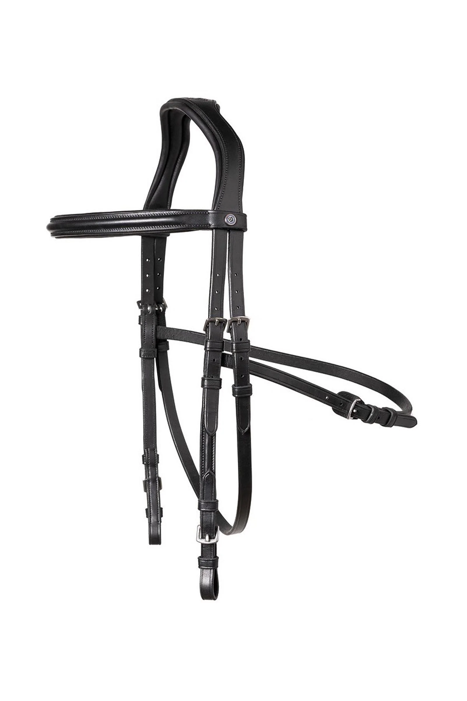 Hickstead Hackamore Bridle Black/Silver F