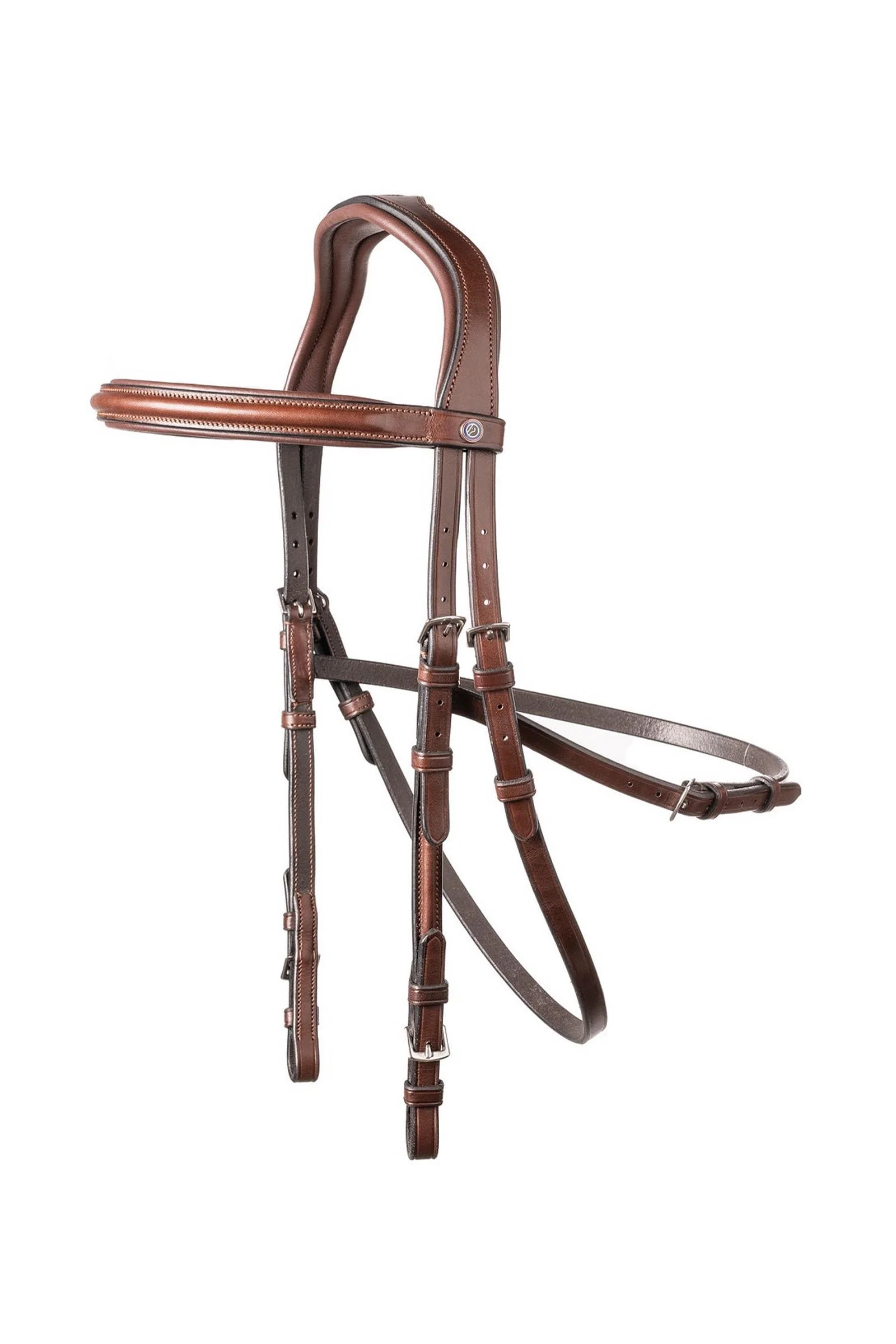 Hickstead Hackamore Bridle Brown/Silver C