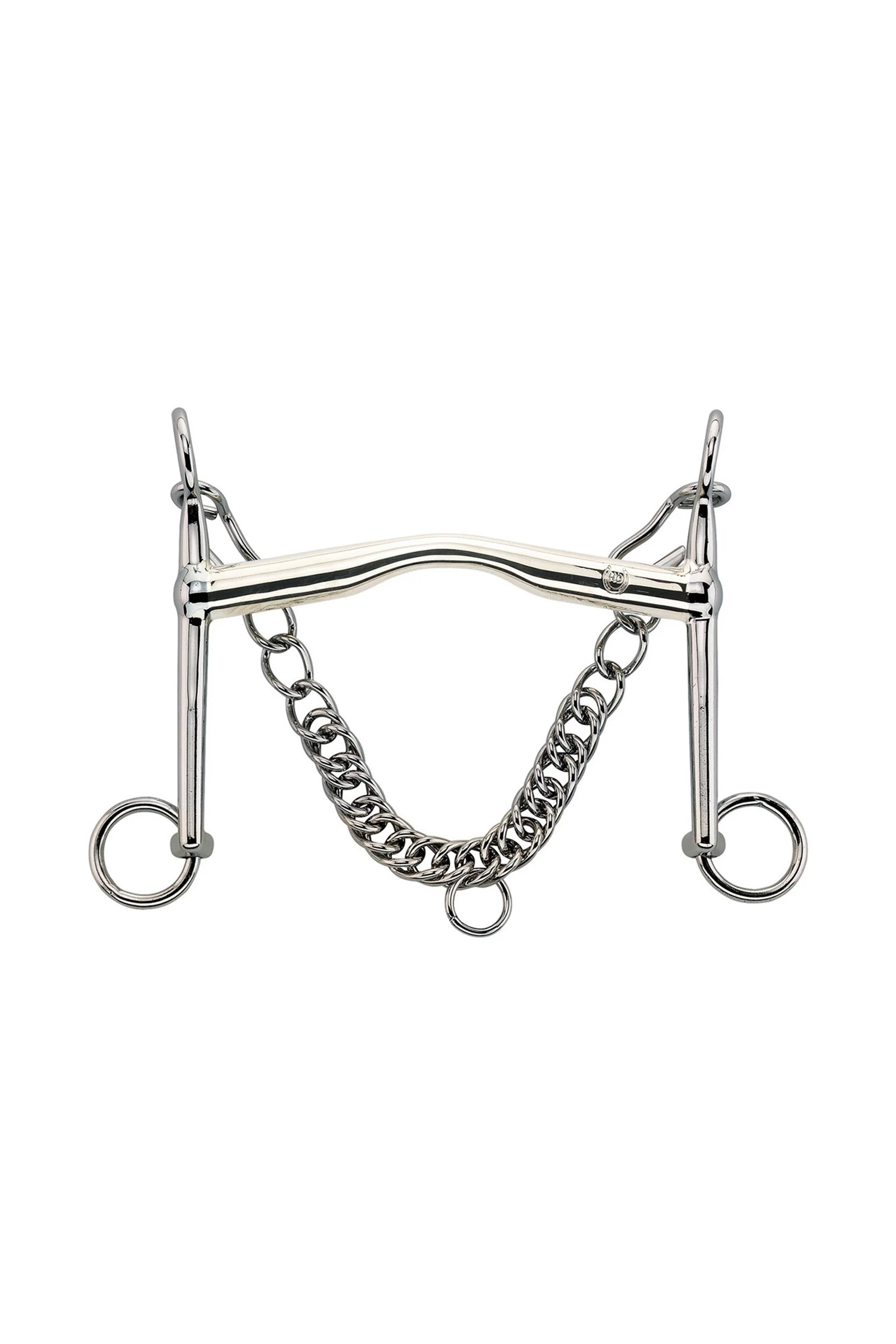 HO Weymouth Bit W. Port, 12mm 7cm Cheeks, Sensogan Metall 105 mm