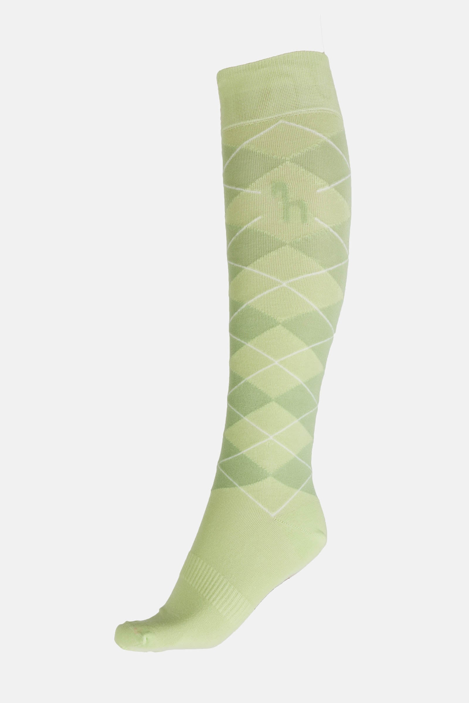Holly Argyle Socks White Jade 6-8