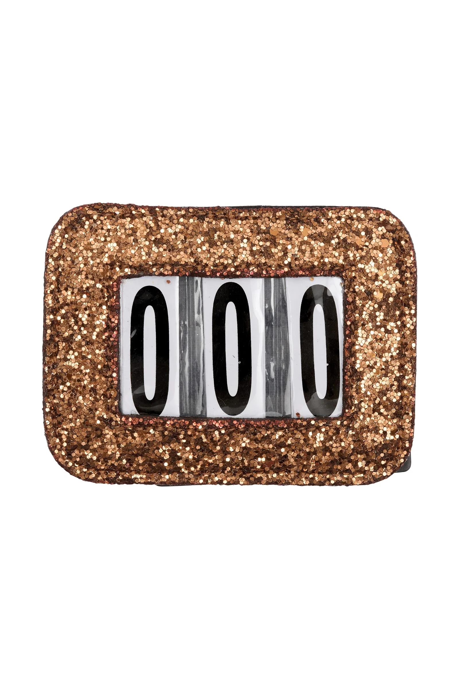 HorseGuard Competition Number Set Glitter Brown Glitter One Size