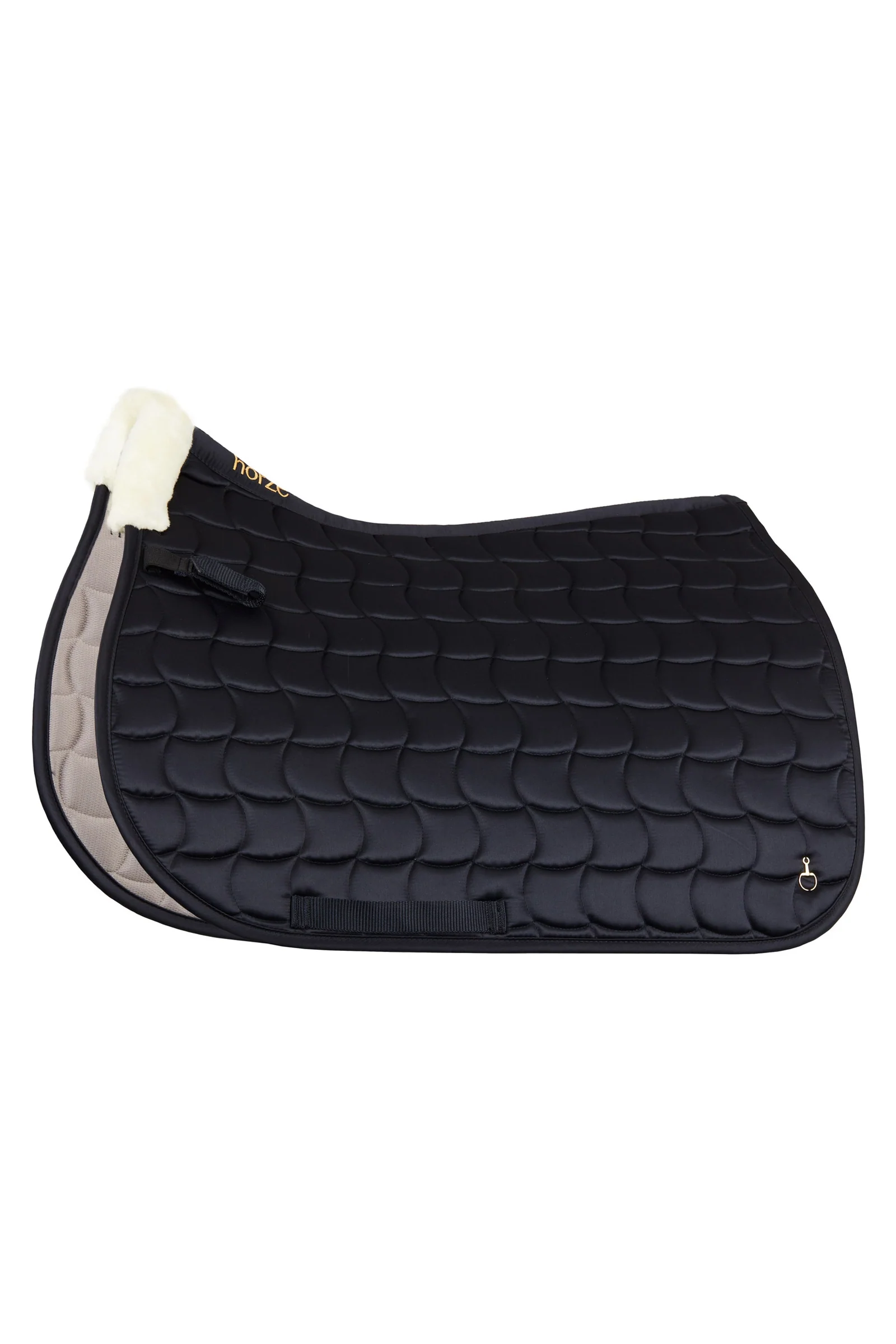 Houston All Purpose Saddle Pad with Faux Fur Dark Navy P