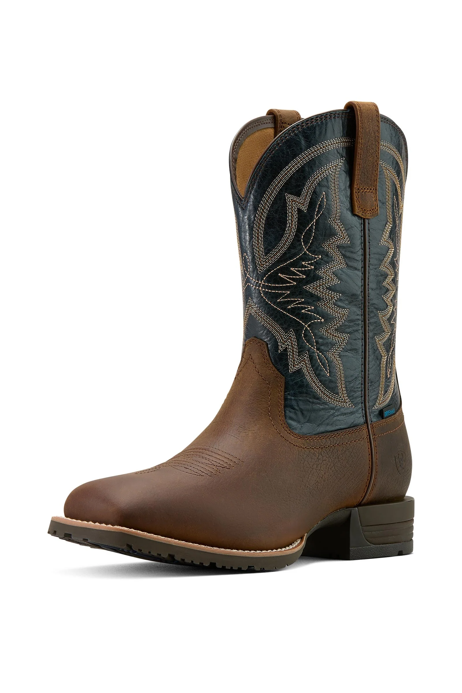 Hybrid Ranchwork Women's Western Boots Tavern Taupe/Dark Denim 12,5