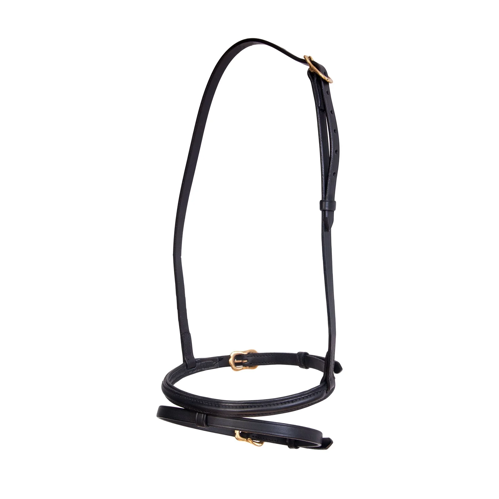 Iceland combined noseband Black/Brass Icelandic Horse