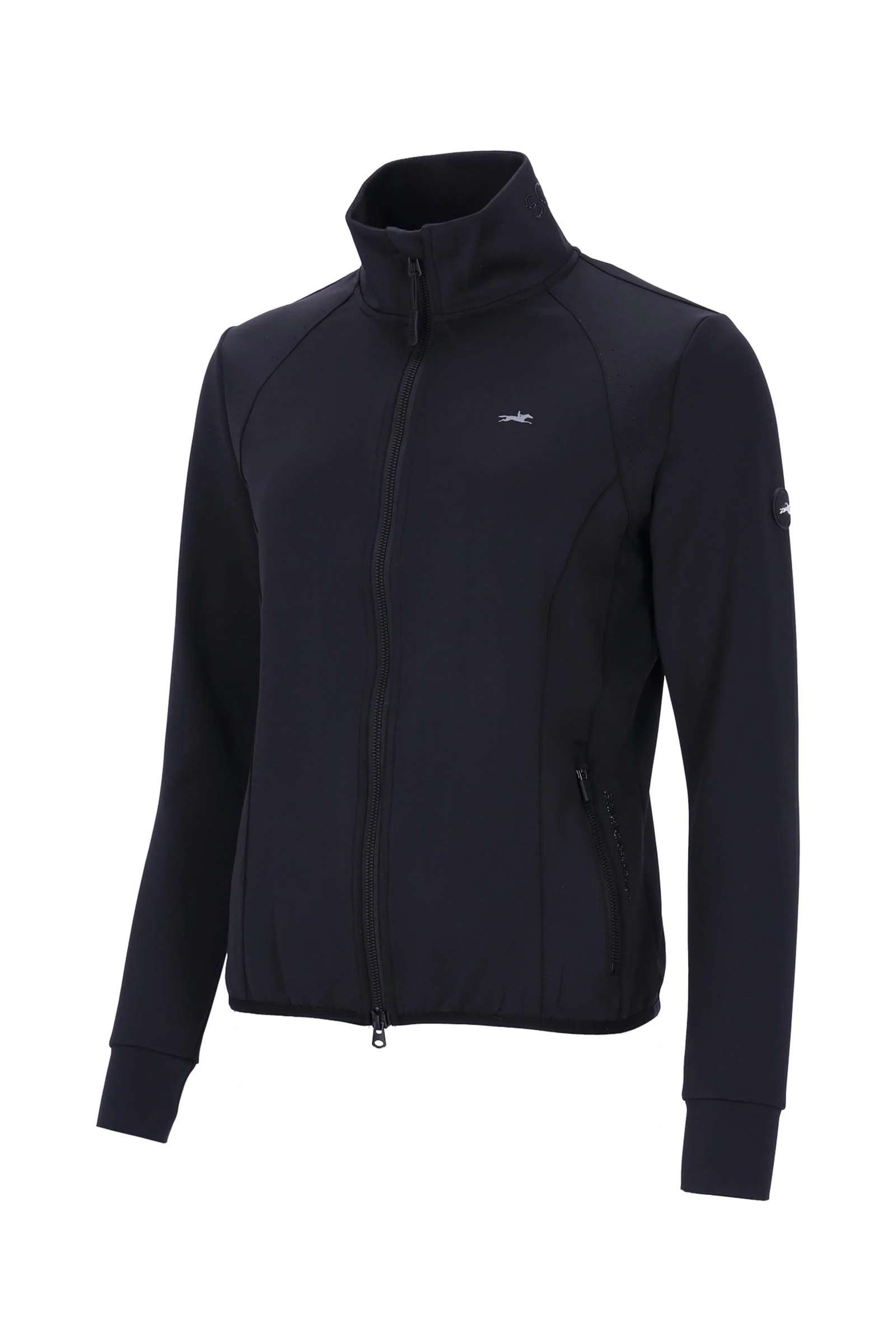 Ines Style Women's Jersey Sweat Jacket Black M