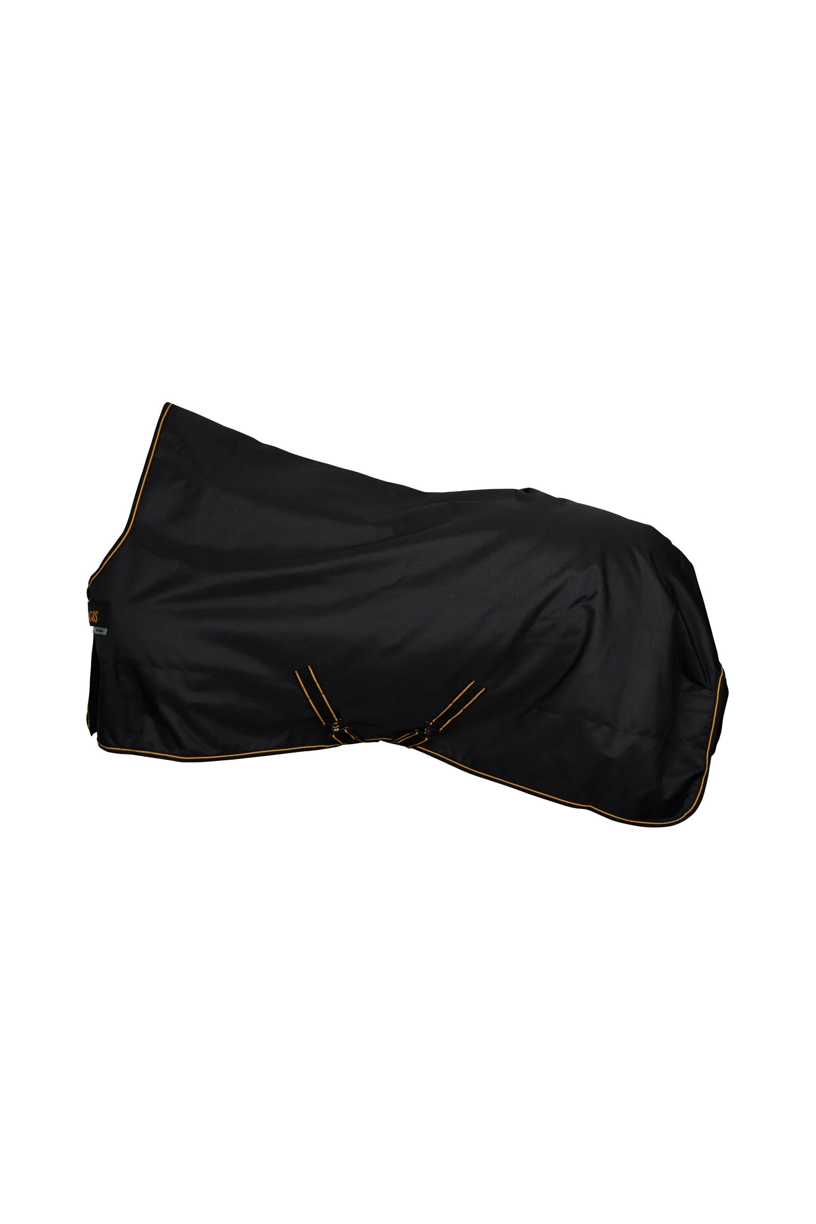 Irish Turnout Rug with High Neck, 50g Black/Gold 120