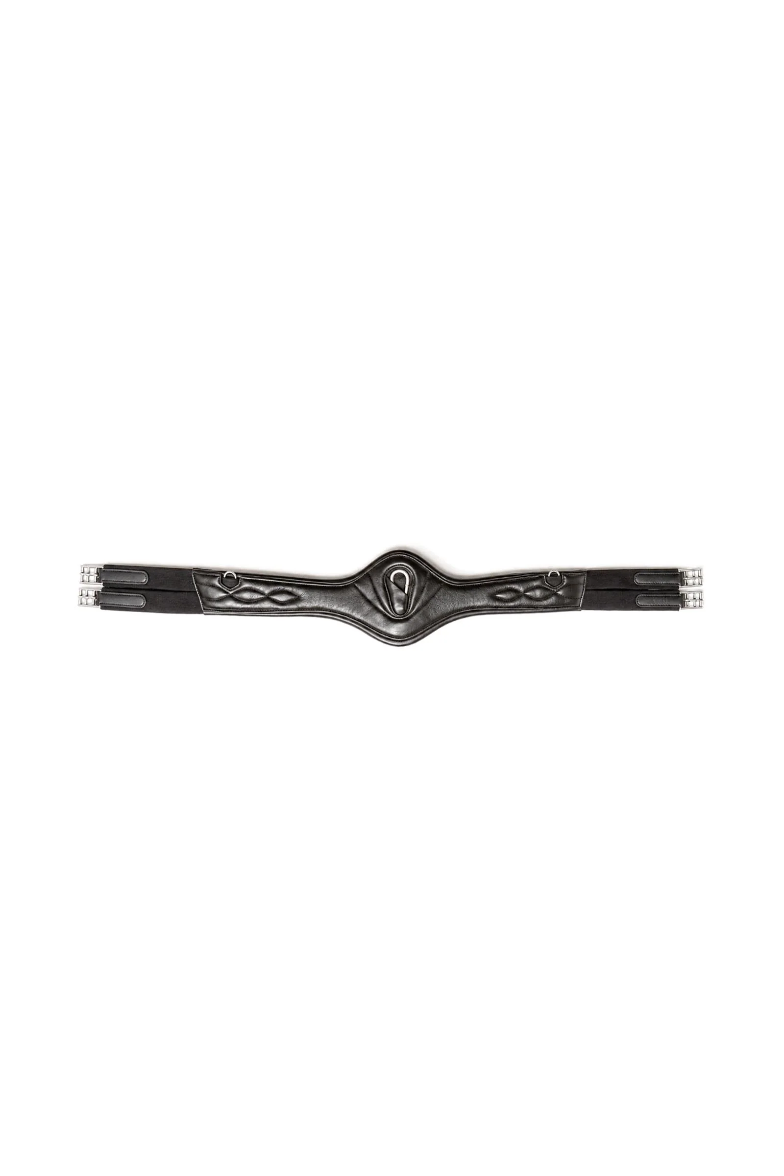 Julius Soft Leather Long Girth With Elastic Black/Black 41"