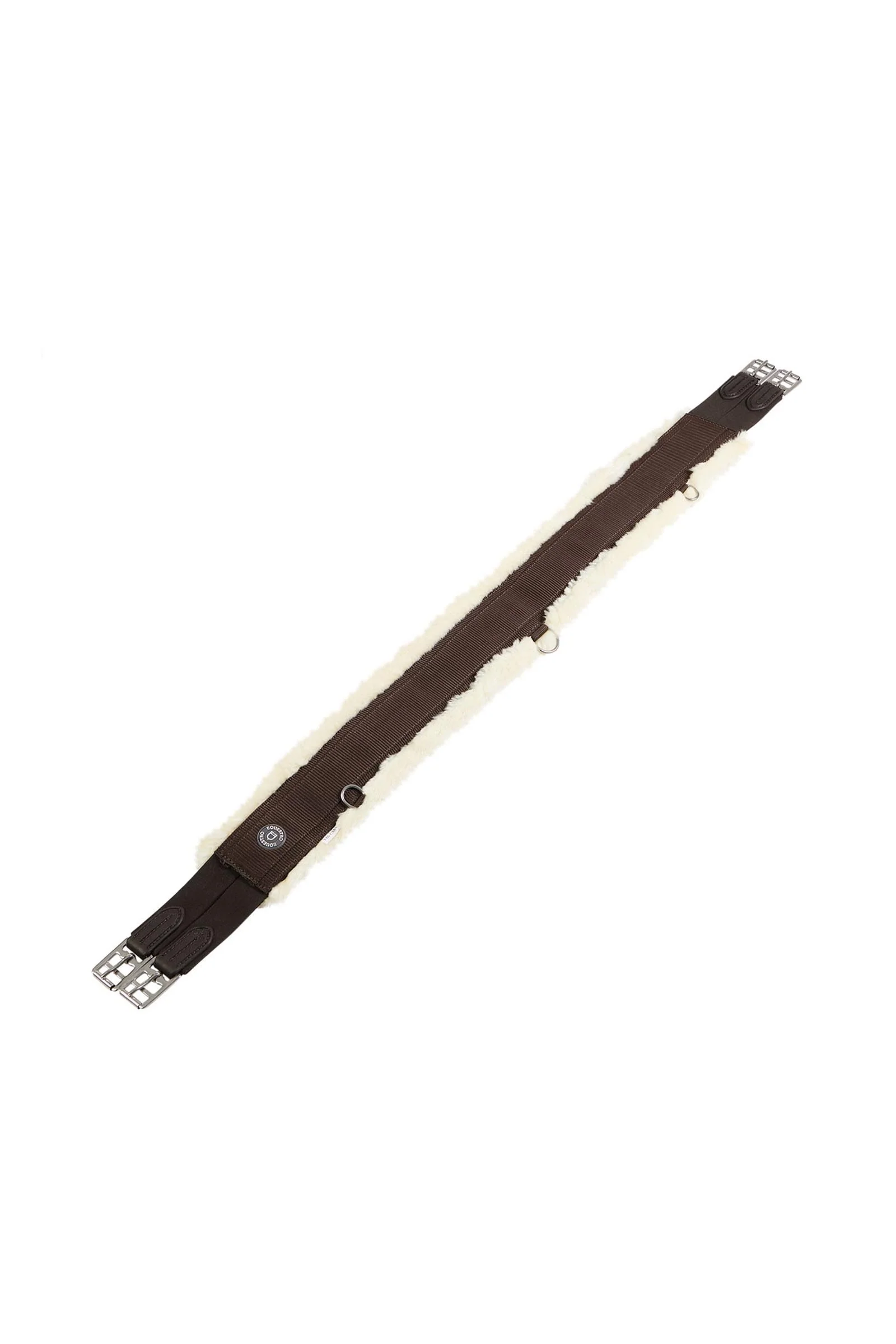 Jump Girth in Nylon With Synthetic Wool Dark Brown 41"