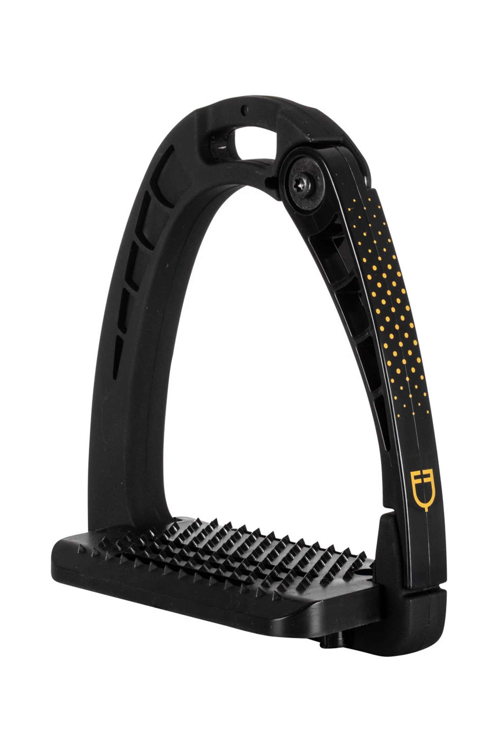 Junior Stirrups Side Opening and Wide Tread Black One Size