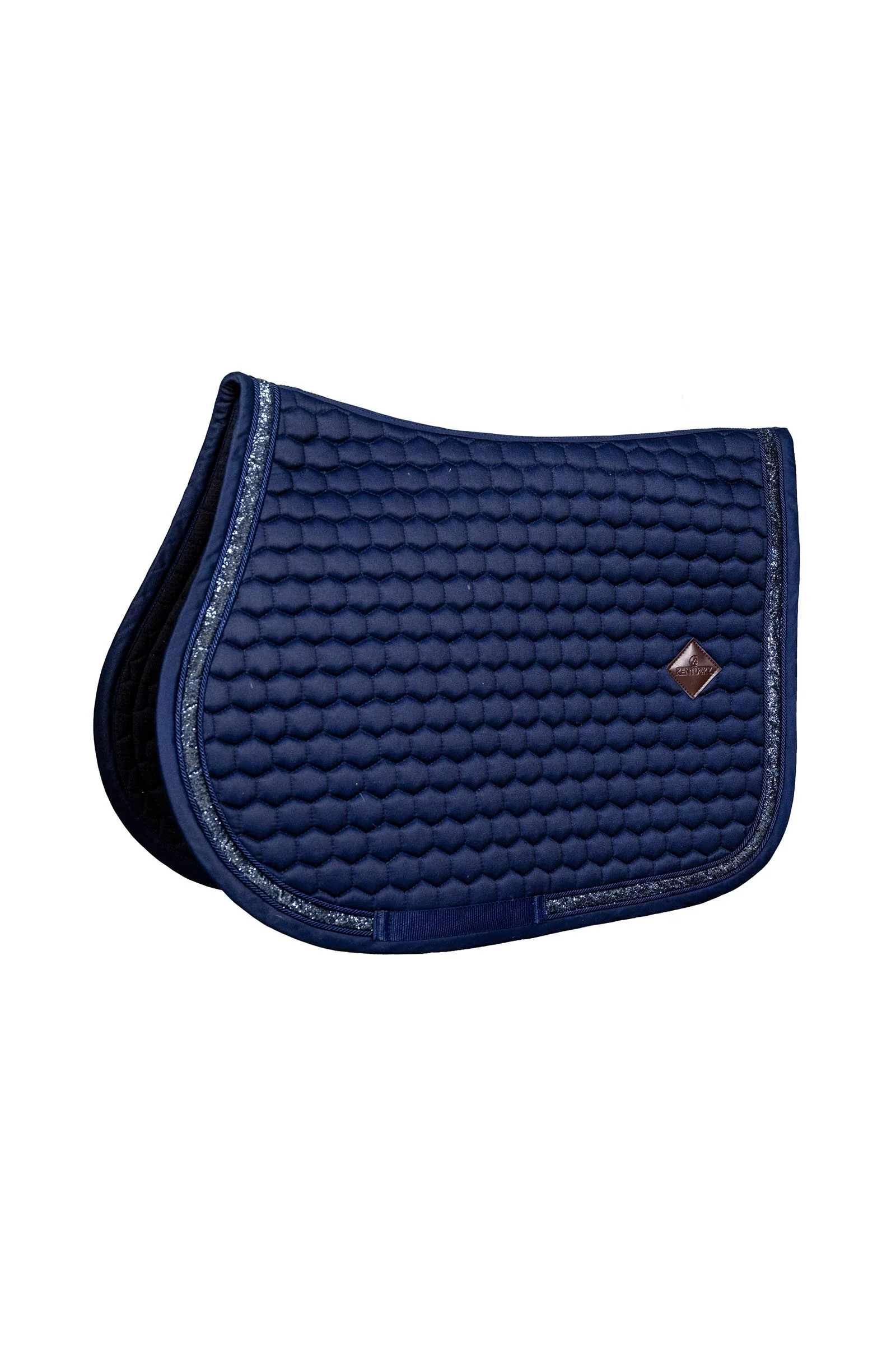 Kentucky Horseware Glitter Band Jumping Saddle Pad Navy F