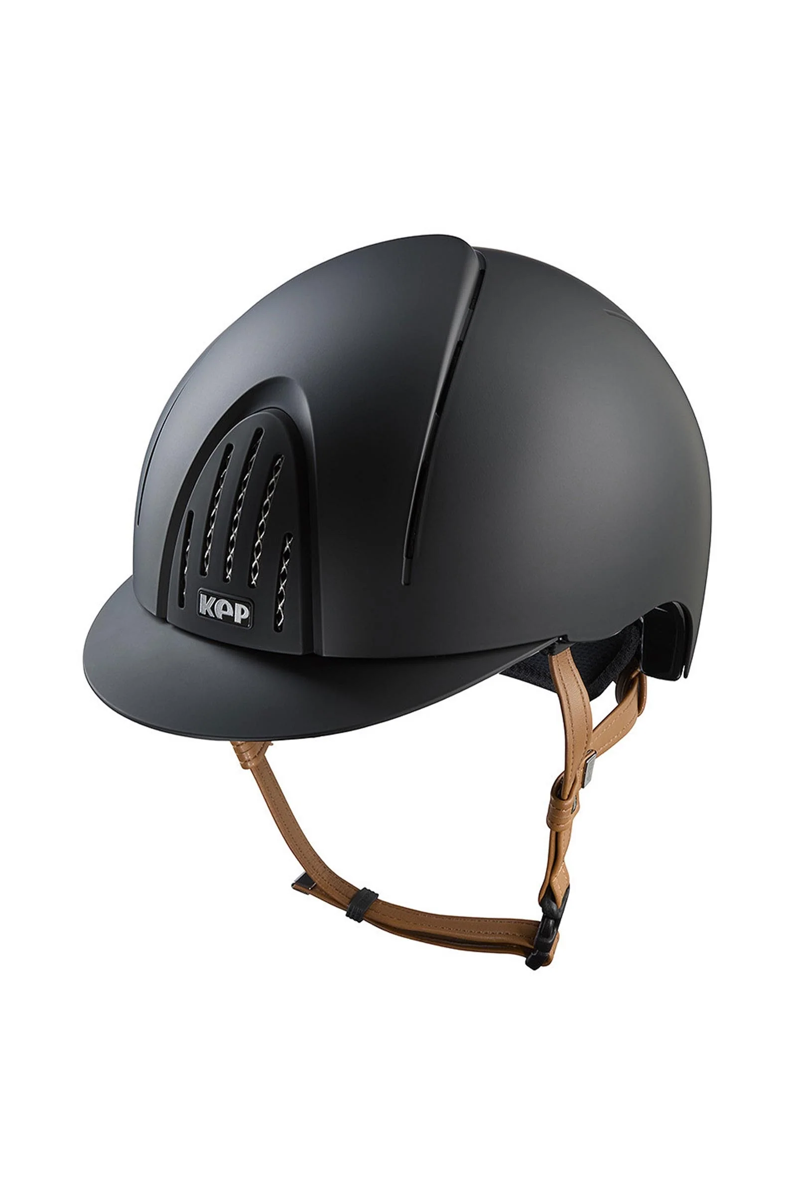 KEP NOVA ABS Matt/Beige Riding Helmet Black/Beige 051-x-058