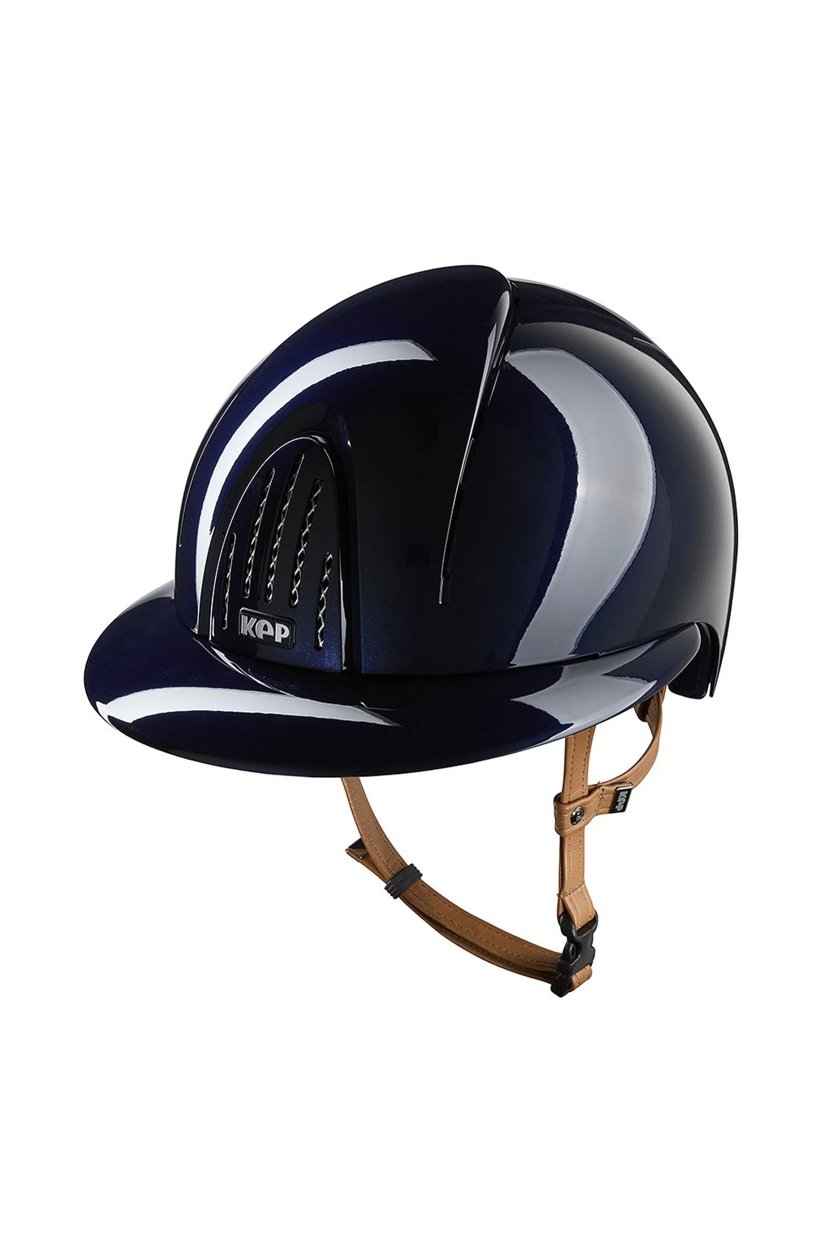KEP NOVA ABS Metal Polish/Beige Polo Riding Helmet Blue 051-x-058