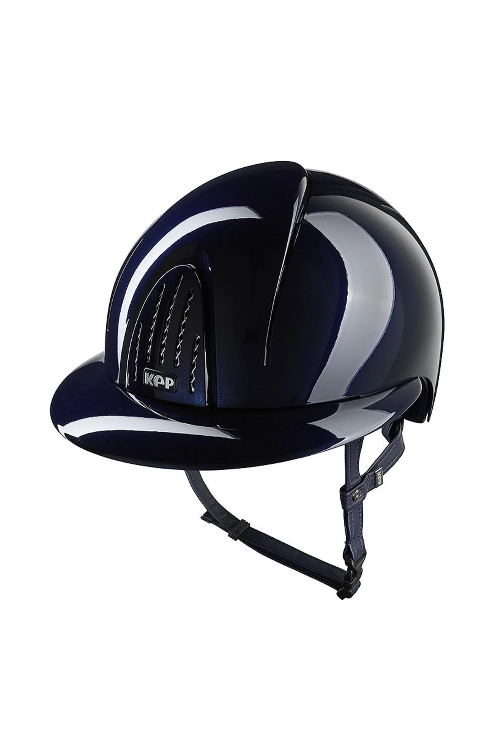 KEP NOVA ABS Metal Polish Polo Riding Helmet Blue 059-x-062