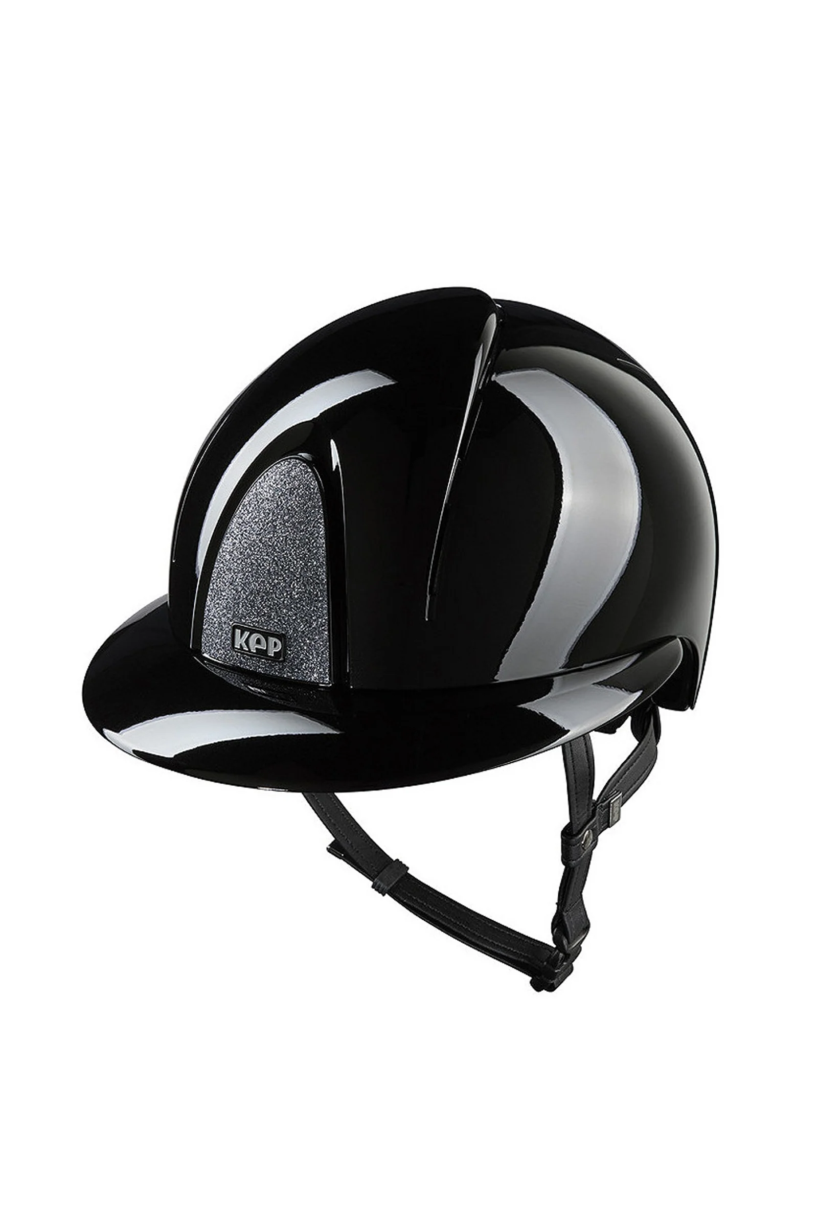 KEP NOVA ABS Metal Polish/Star/Silver Polo Riding Helmet Black 059-x-062