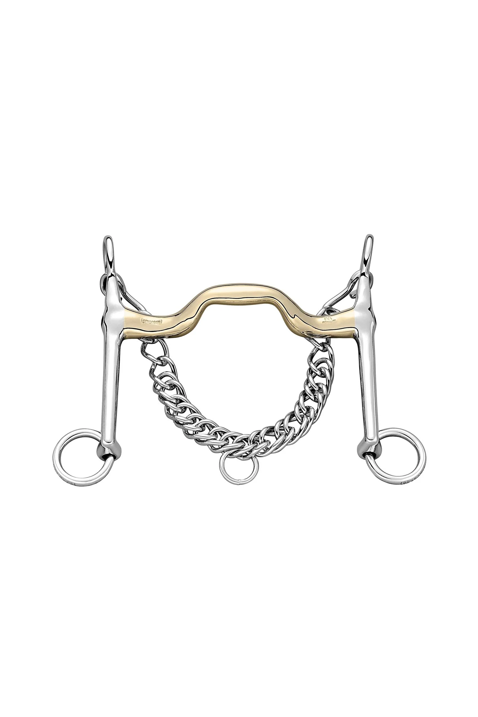 KK Dressage Weymouth Bit, Mullen Mouth W. Port, 18mm, Sensogan No Color 120 mm