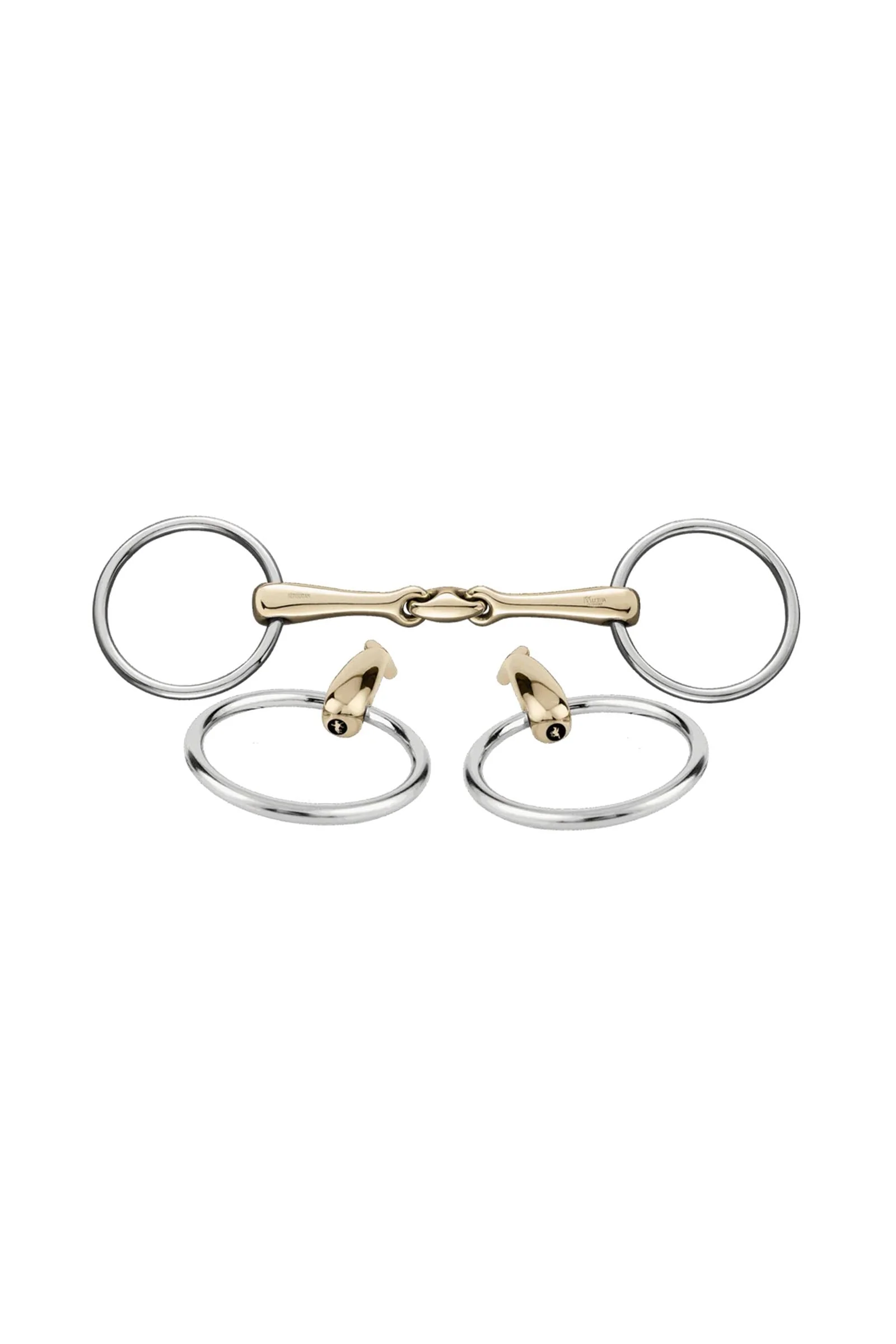 Klimke Collection KK Ultra Loose Ring Snaffle Bit, Double Jt. 16mm, Sensogan Metall 125 mm