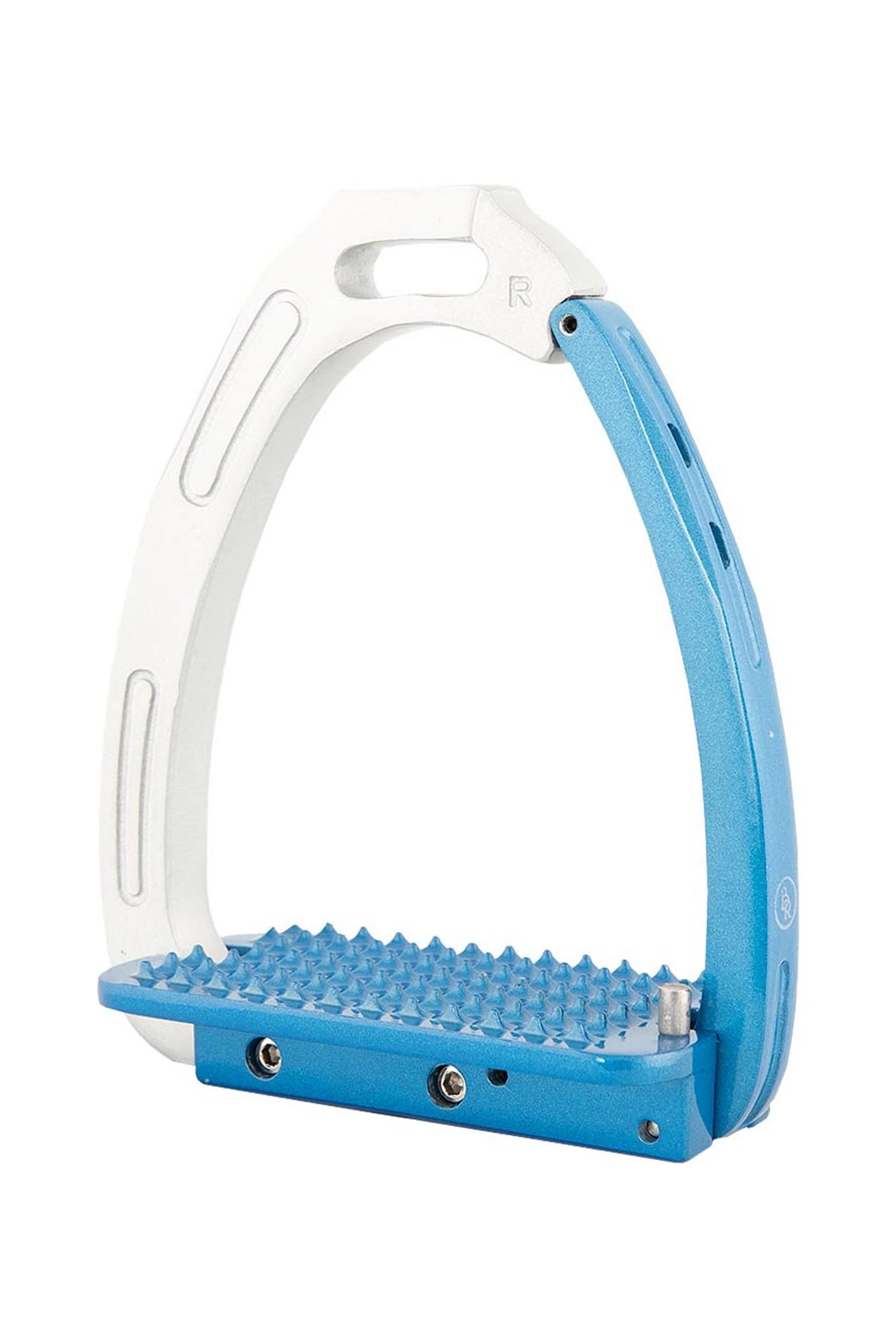Lavarone Stirrups Silver/Blue 120 mm