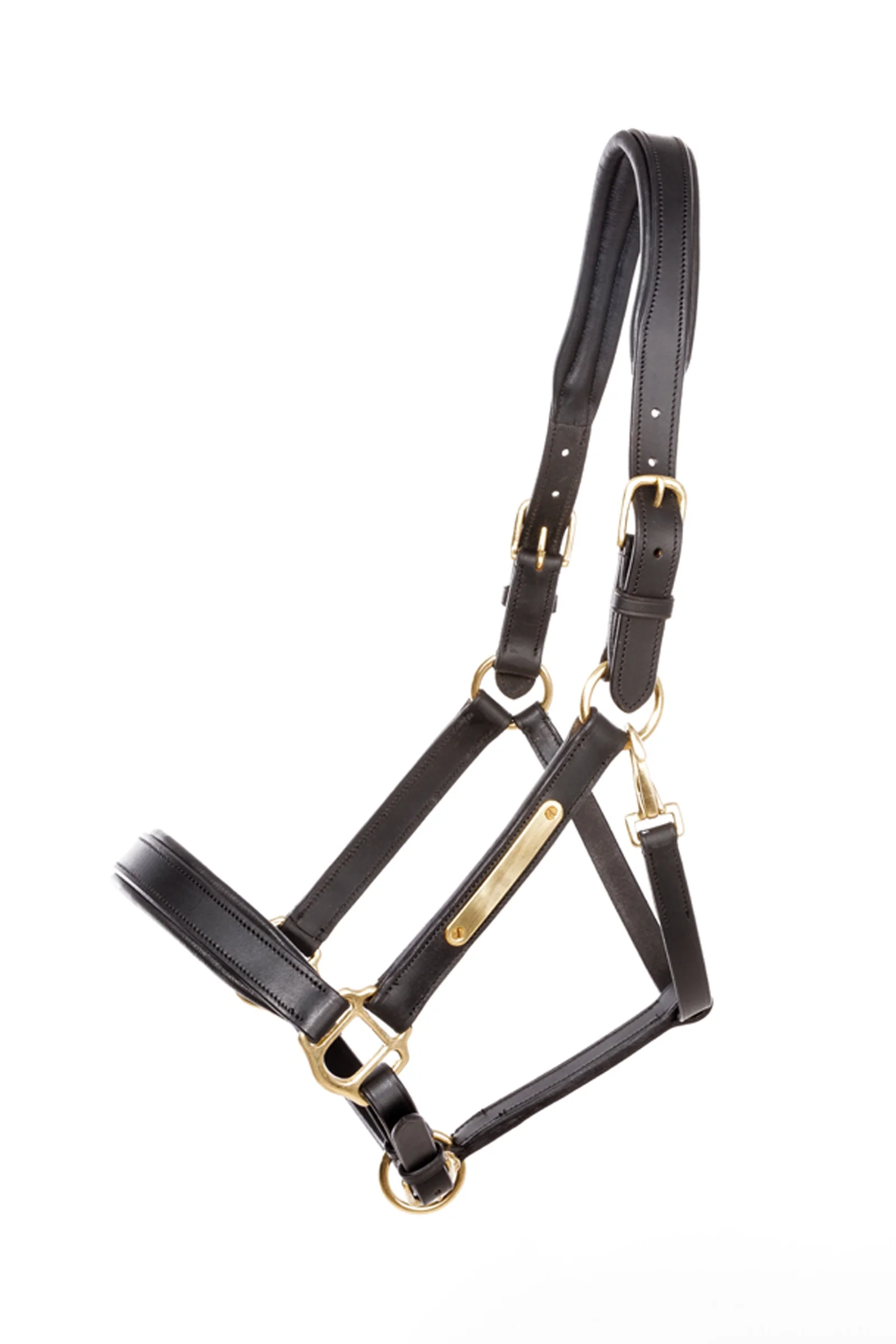Leather halter Cinta black/black F