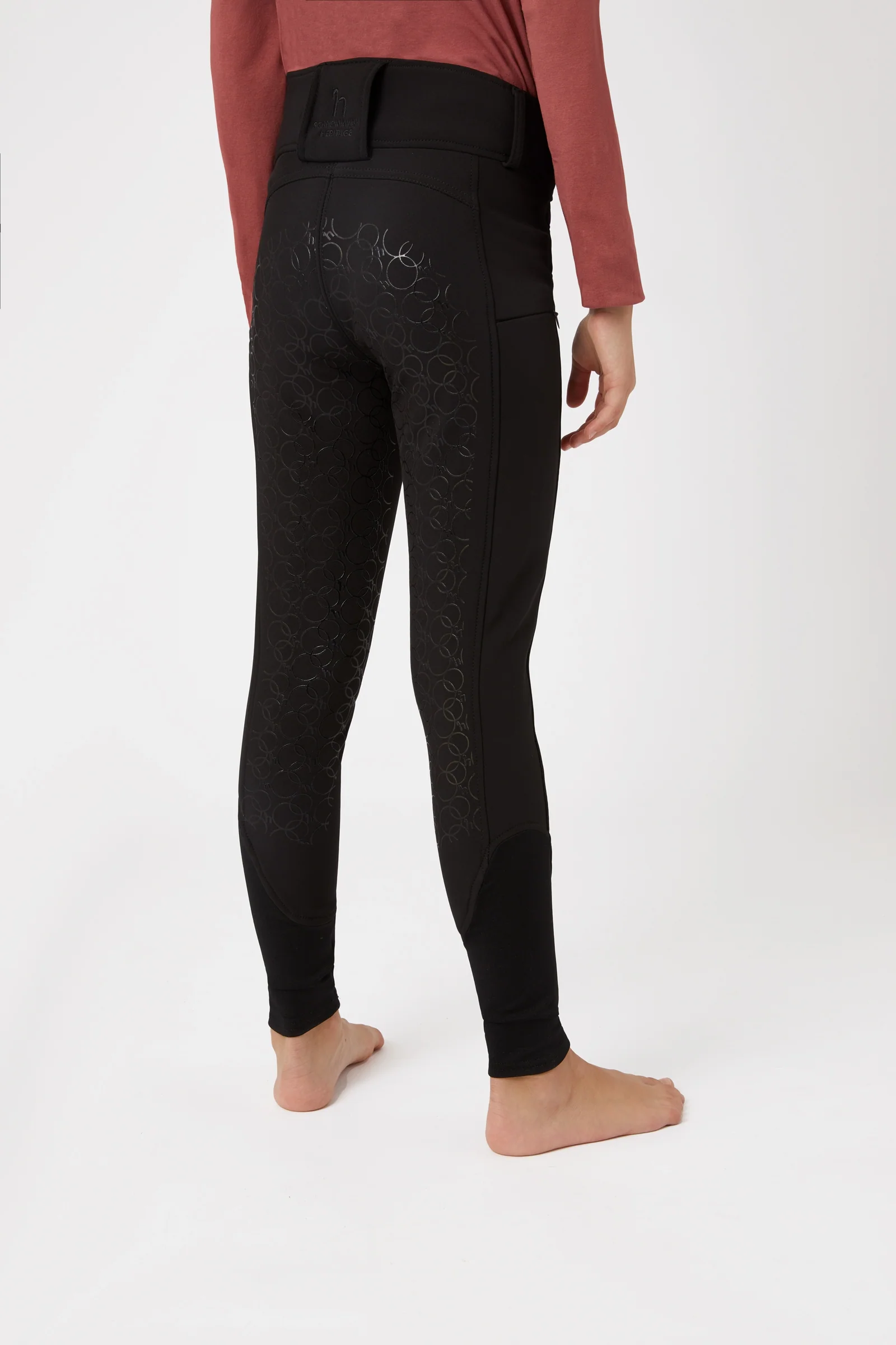 Leighton Teens Full Seat Thermo Breeches Black 13-14 years