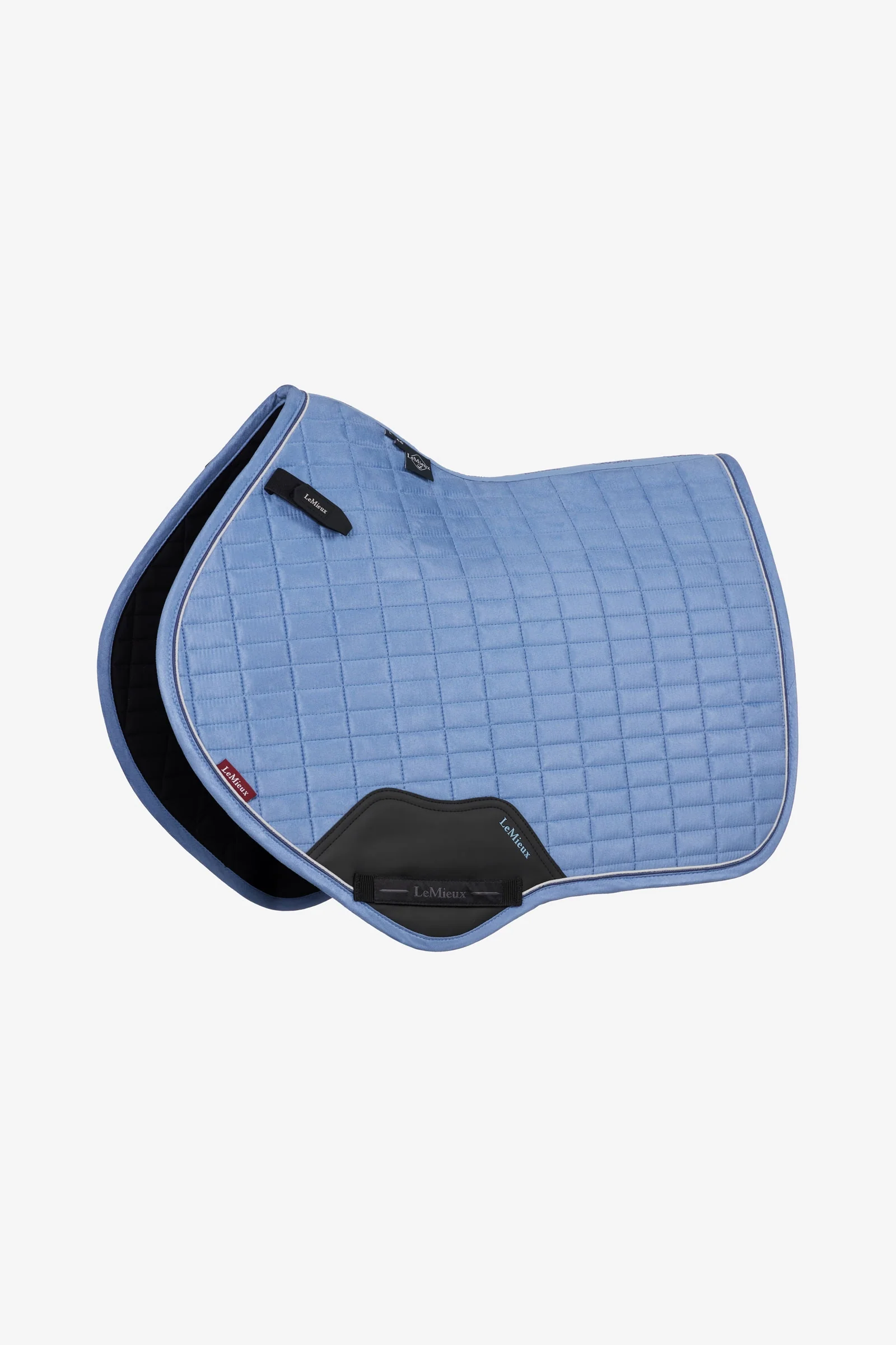 Lemieux Suede Close Contact Square Saddle Pad Powder Blue S/M