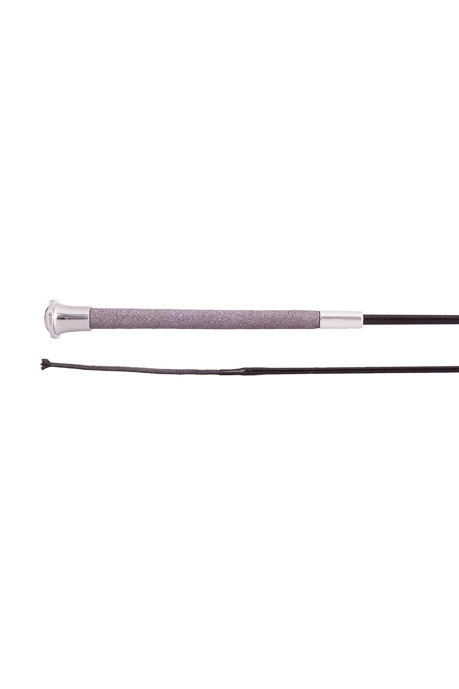 Libra Dressage Whip With Fashion Handle Black/Silver 120 cm