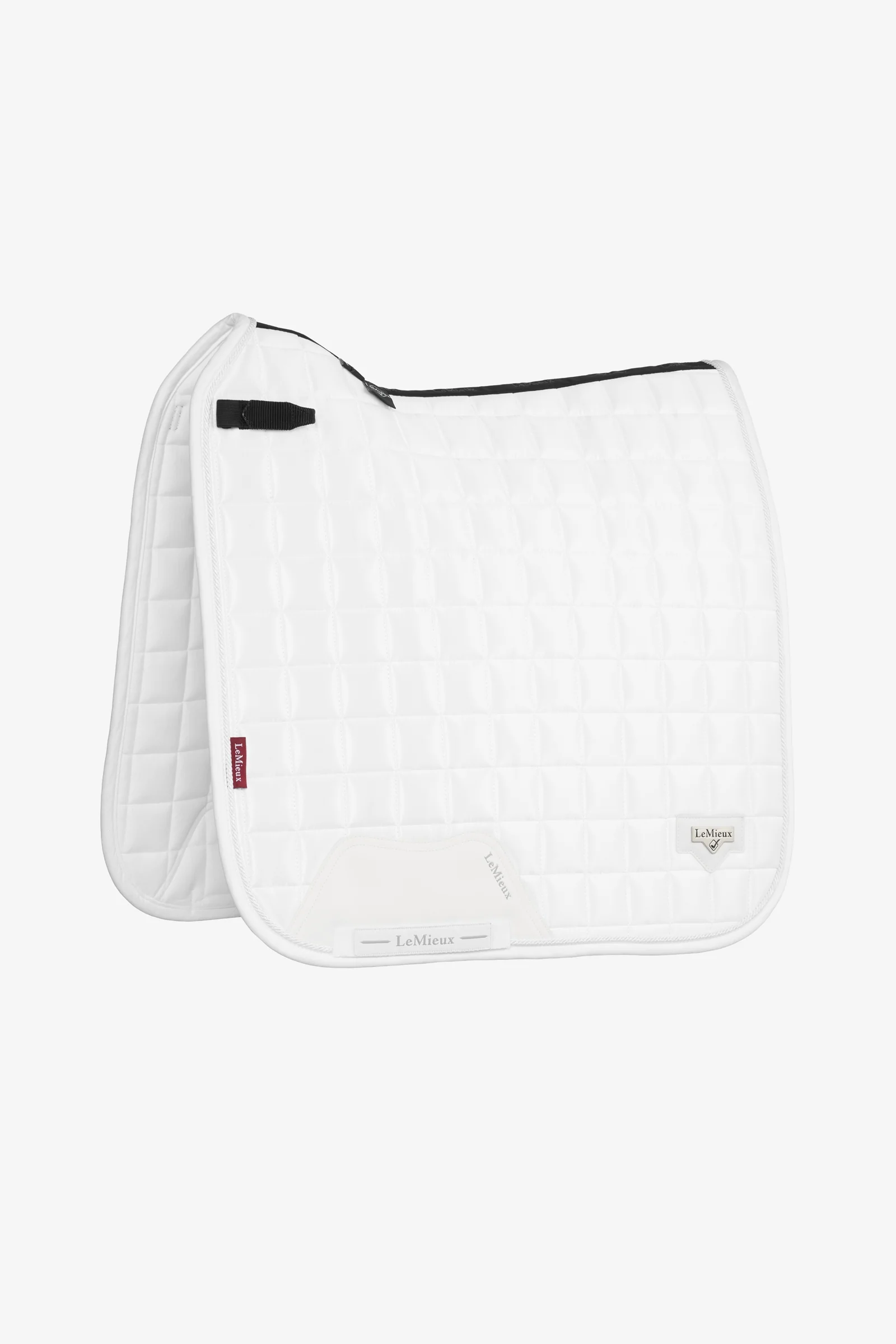 Loire Dressage Square Saddle Pad White/Black P-C