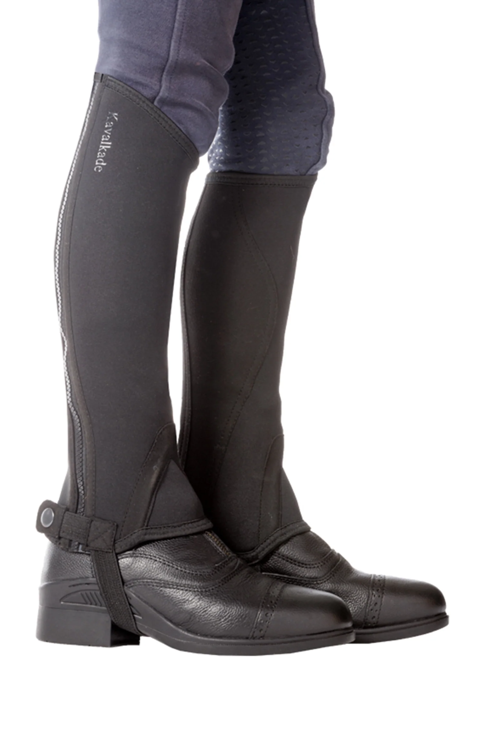 Lotta Kids' Neoprene Half Chaps Black 6-8