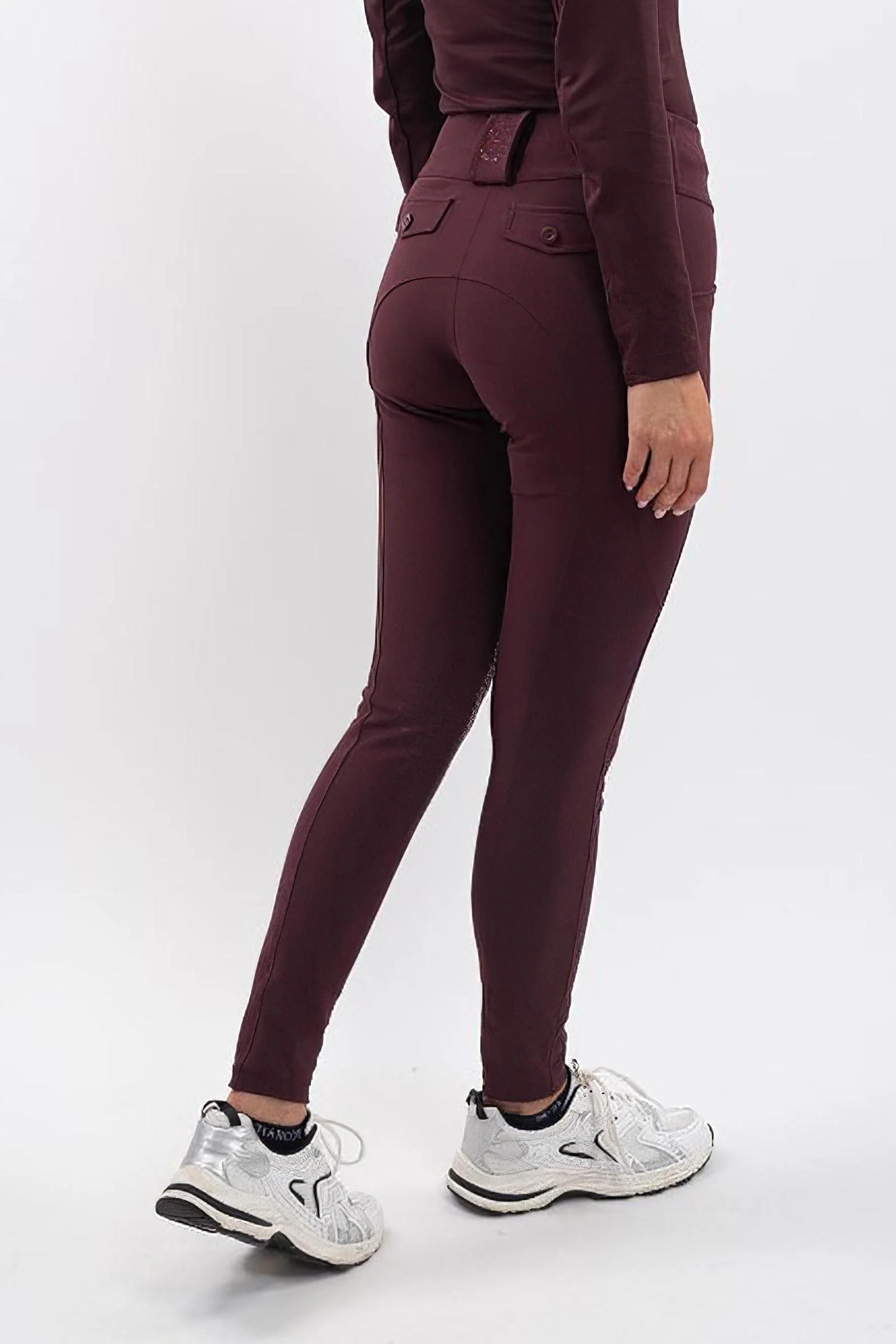 Luce Women's Knee Grip Breeches Aubergine (Eggplant) 6