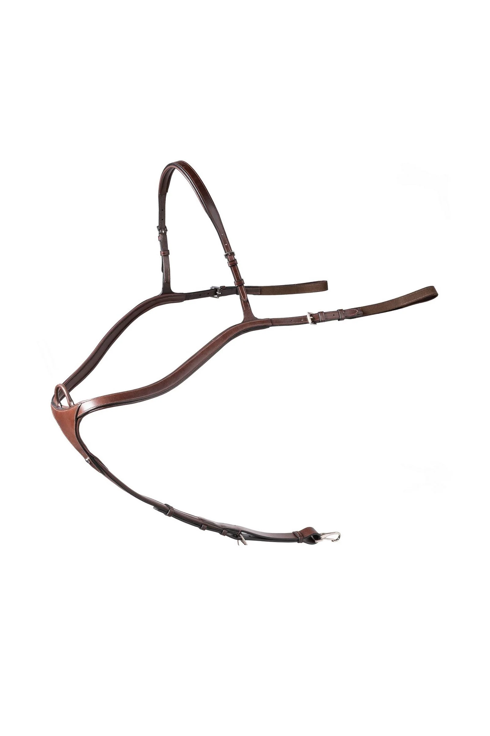 Lyon Long Bridge Breastplate Brown/Silver C
