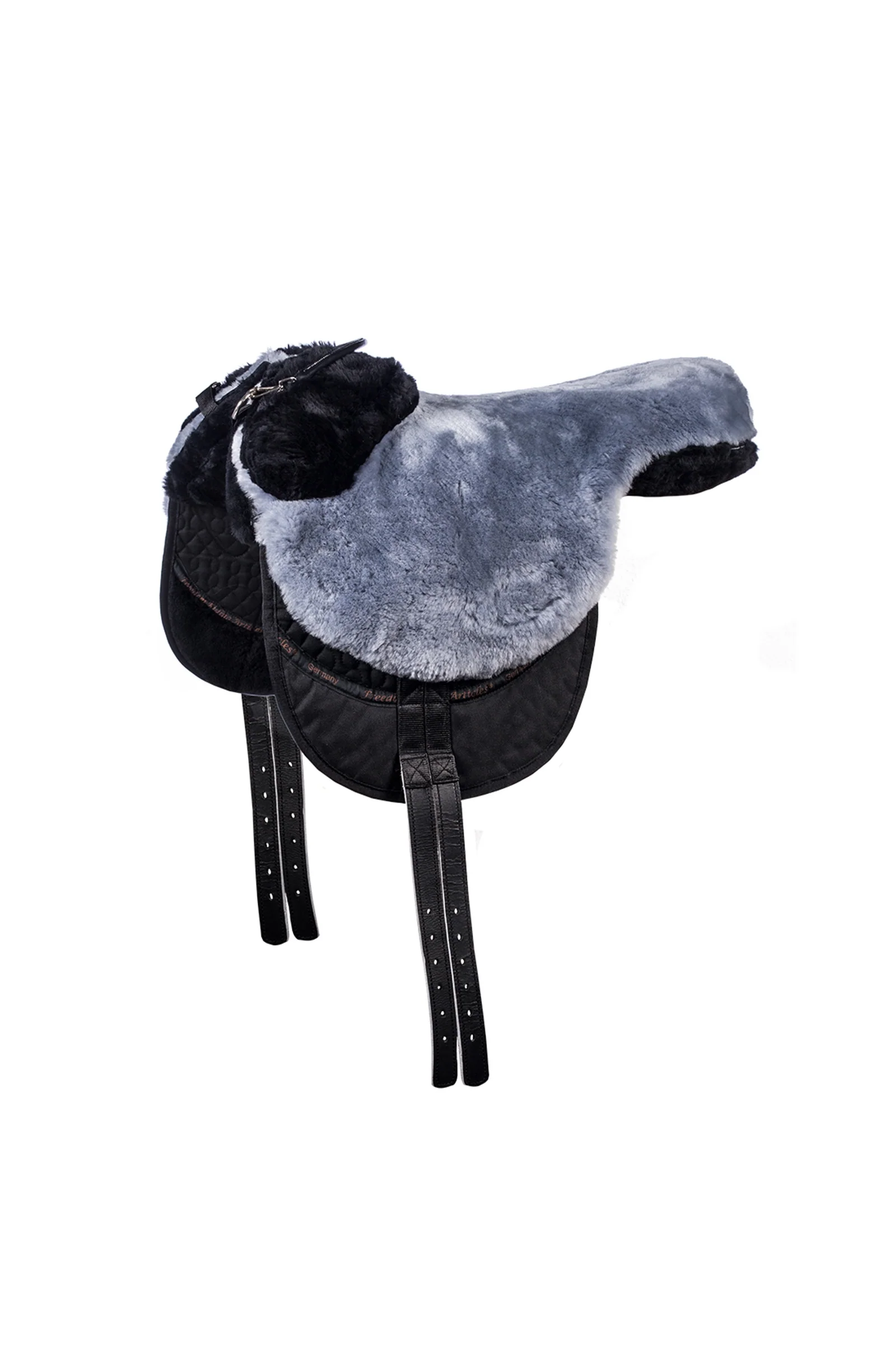 Macon Extra Merino Bareback Pad, Knee Rolls & Inlays, S Black/Gray S