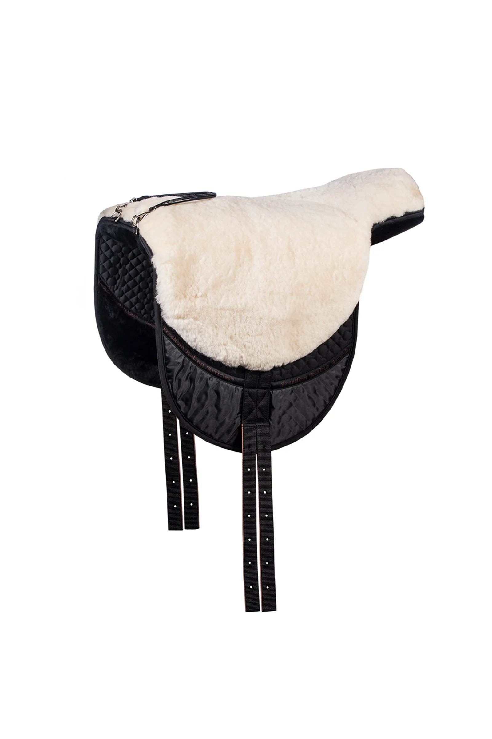 Macon Sheepskin Bareback Pad (M) Black/Natural P