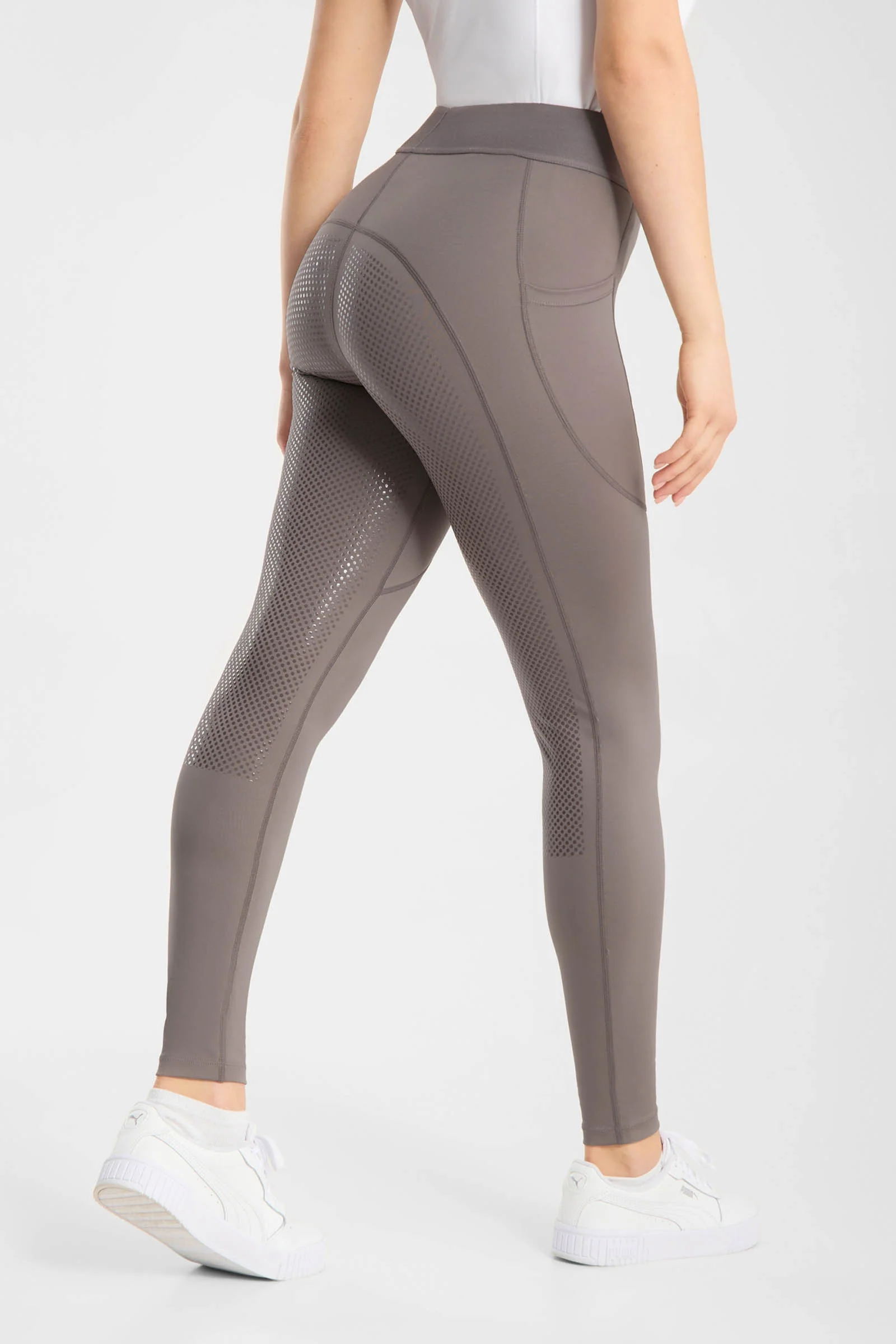 Maia Women's Full Seat Riding Tights Driftwood 6