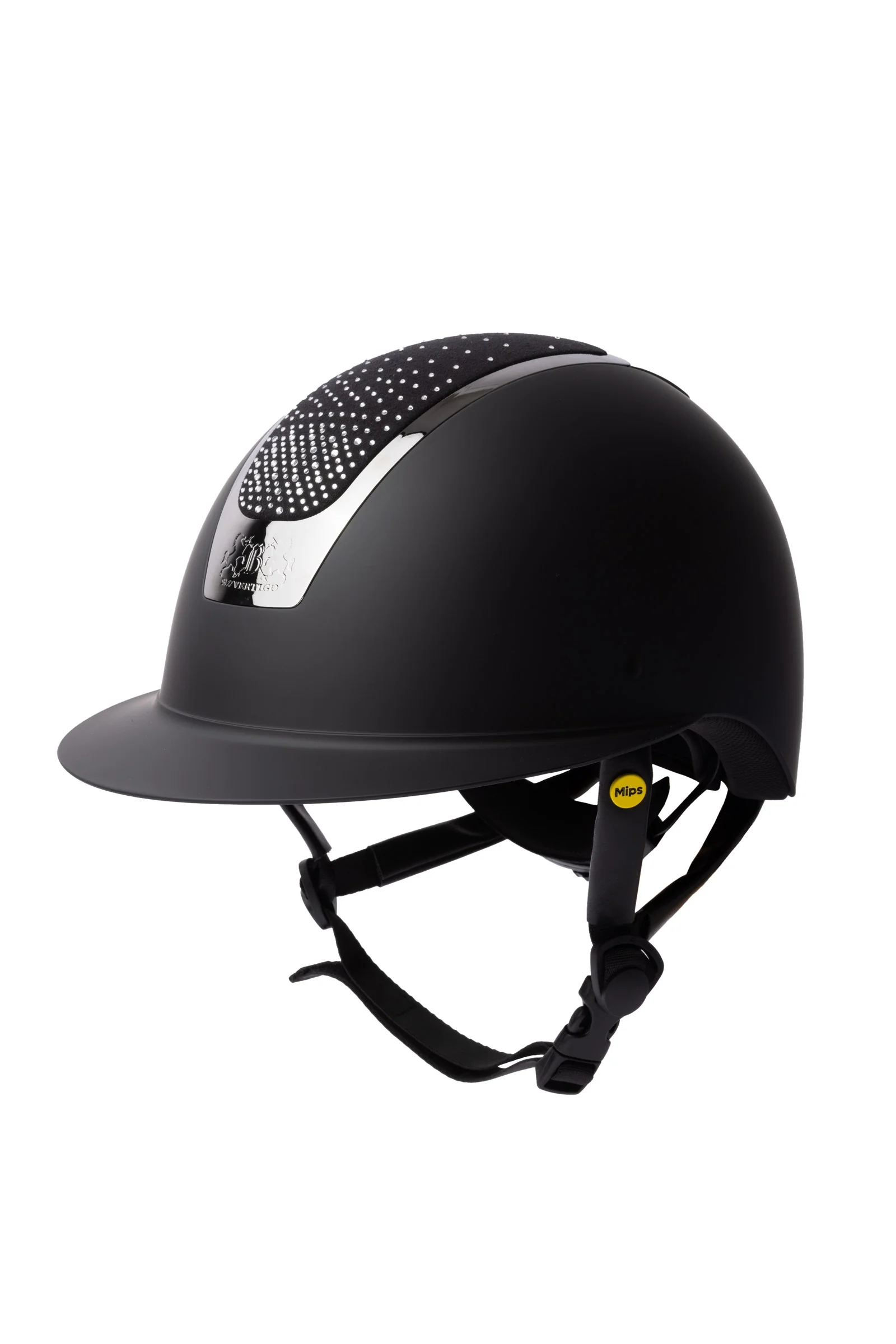 Majoris Mips Helmet with Rhinestones Black with Rhinestones 52-54