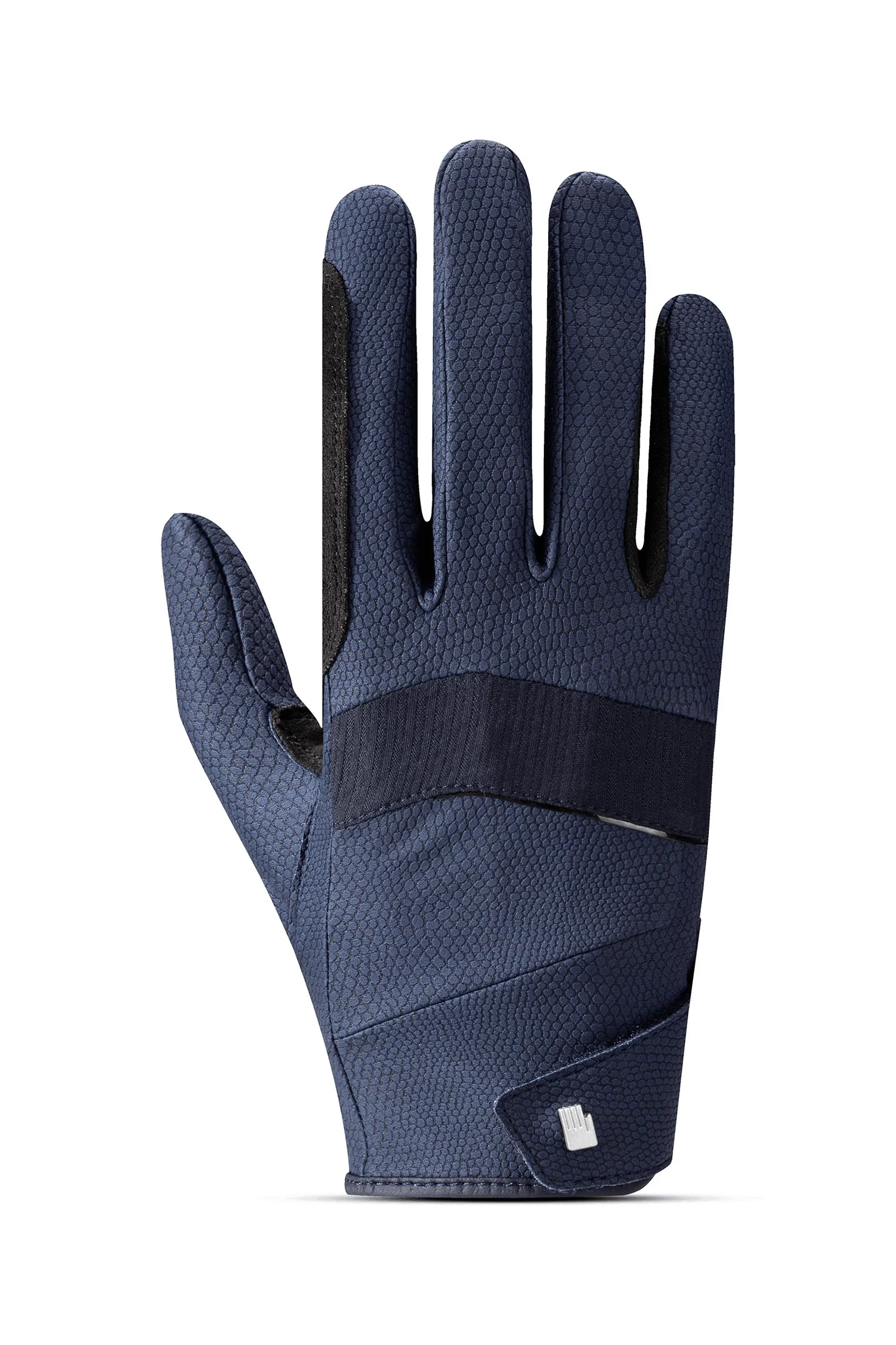 Manecaress Riding Gloves Navy 8
