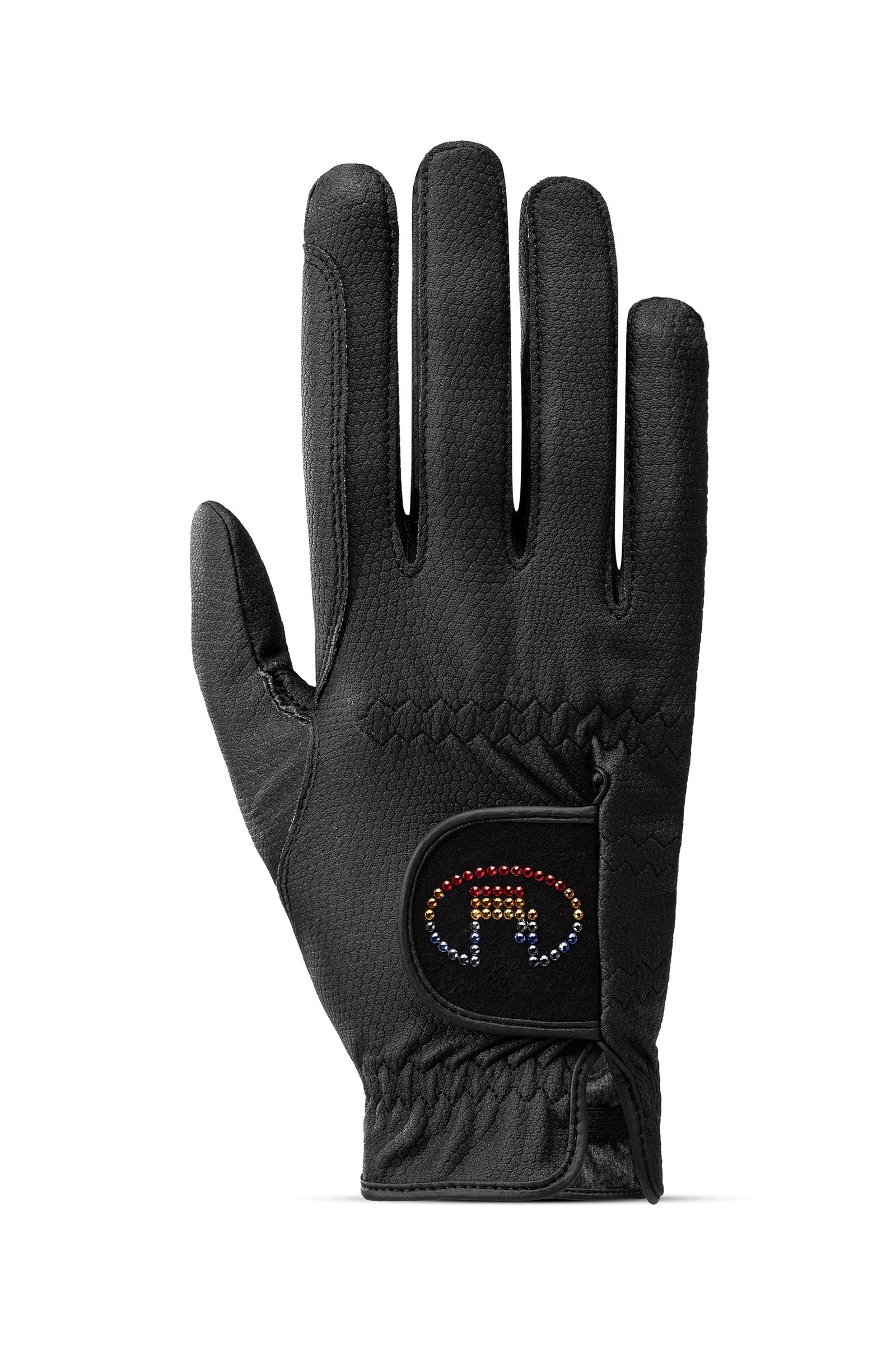 Marne Riding Gloves Black/Rainbow 7,5
