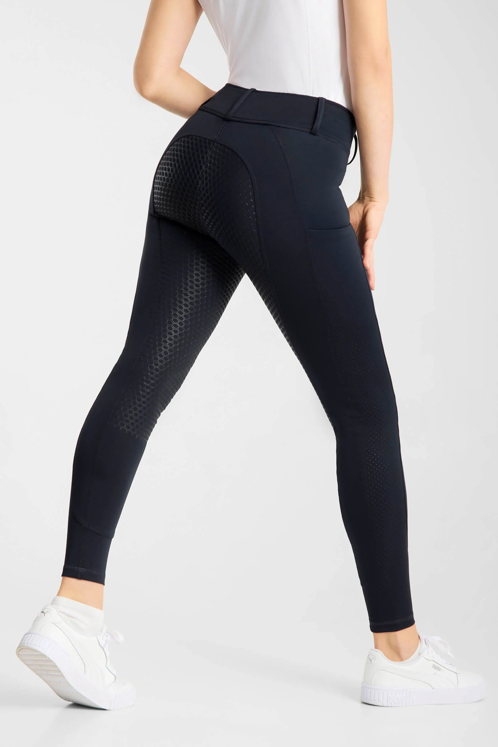 Matilda Women´s Perforated Fullgrip Breeches Dark Navy 4