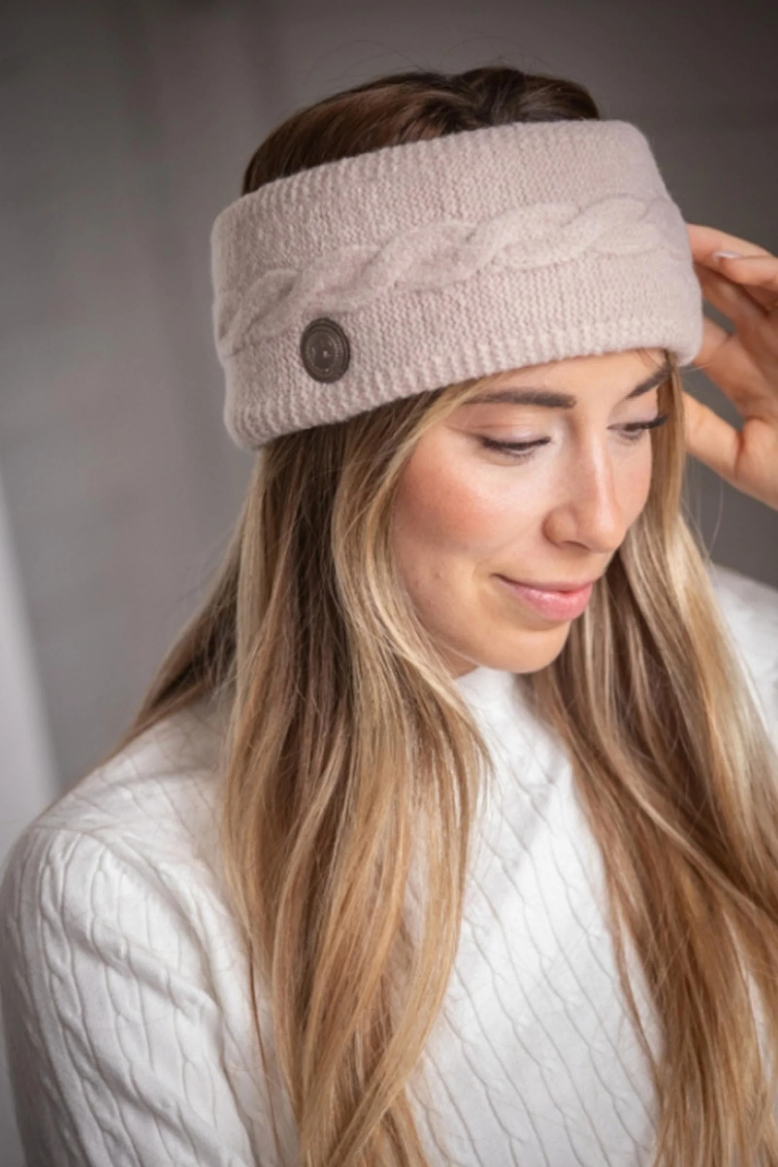 Mel Headband Beige One Size