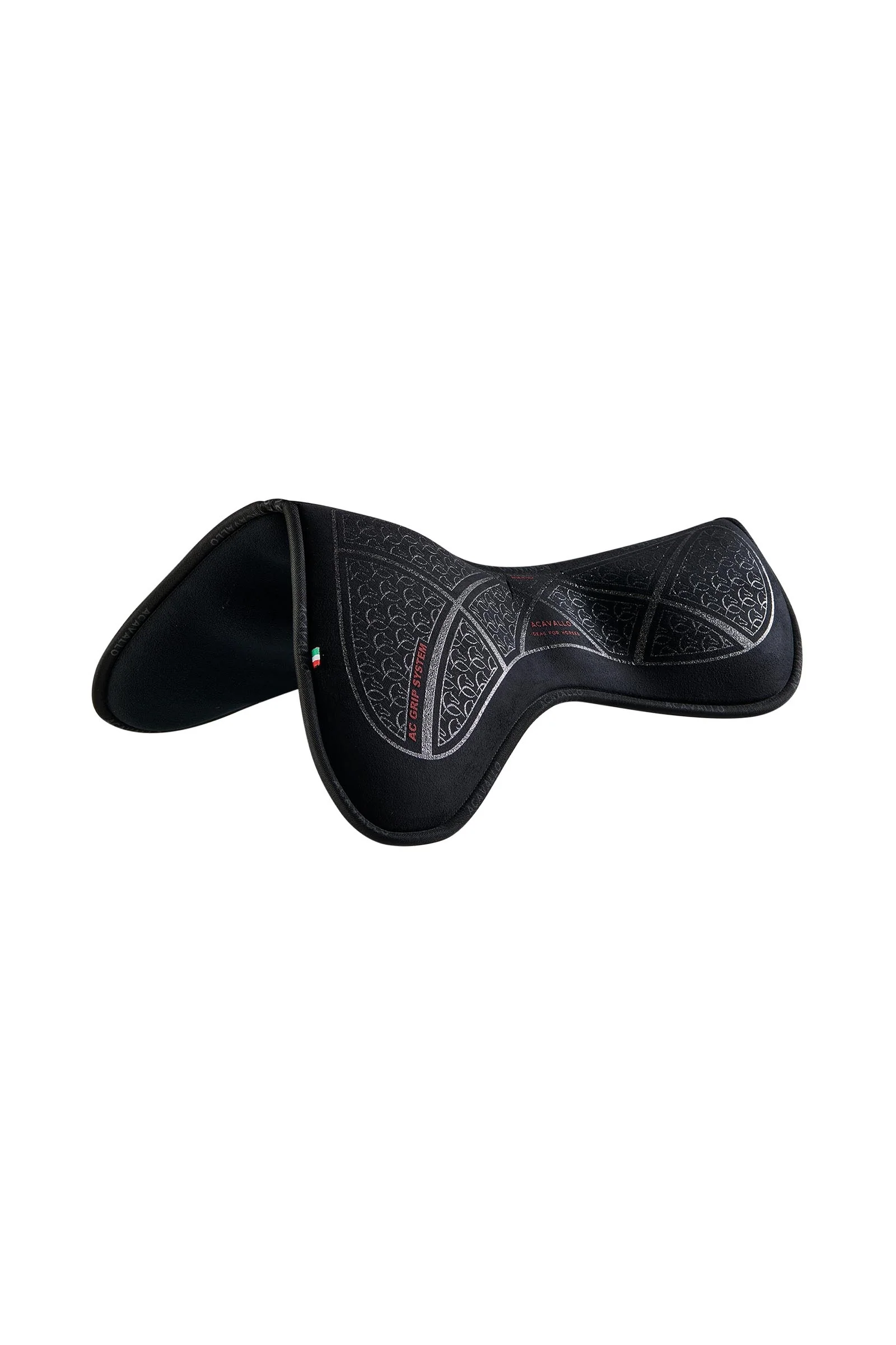 Memory Foam Classic Jumping Pad Close Contact Suede Silicone Grip Flat Black/Silver M