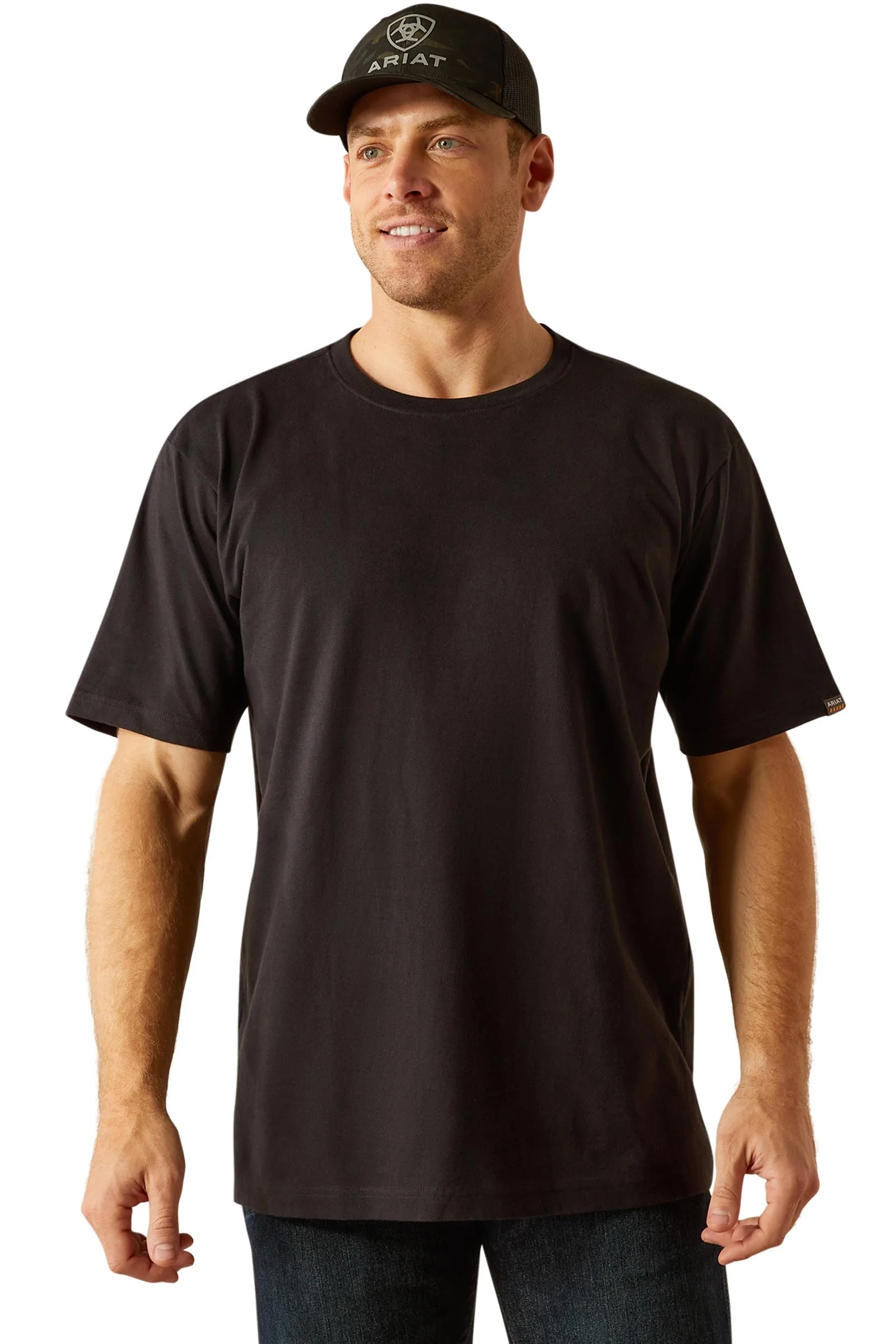 Men's Rebar Cotton Strong Standard T-Shirt Black M